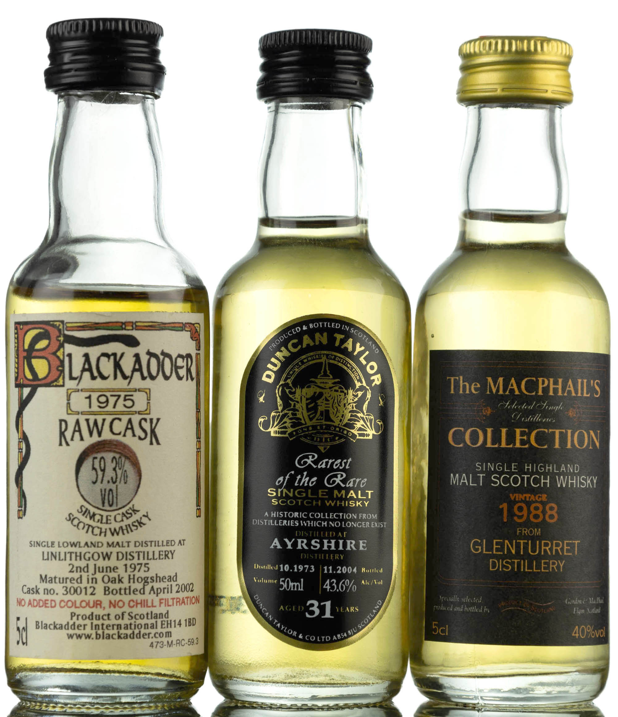 3 x Single Malt Miniatures