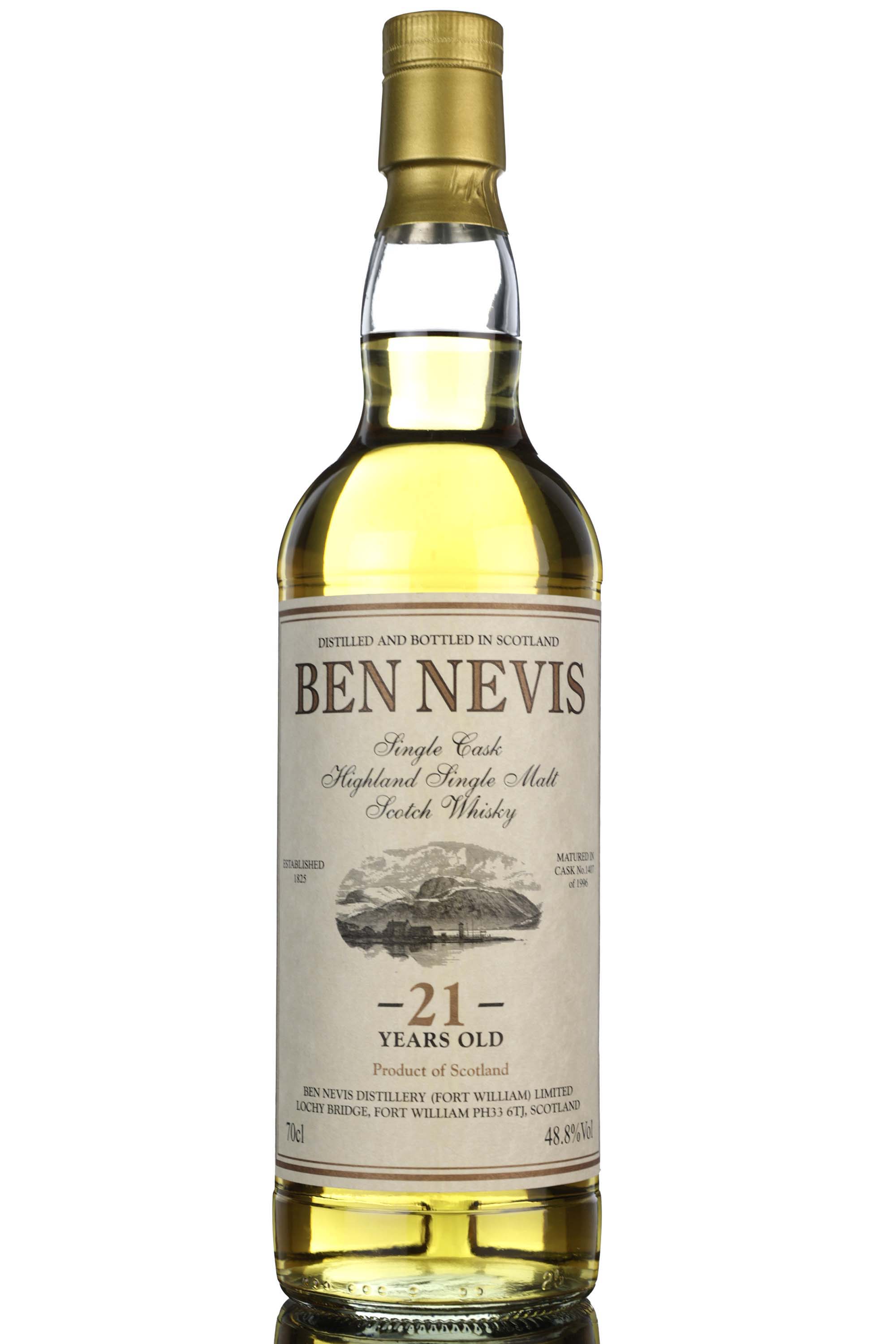 Ben Nevis 1996 - 21 Year Old - Private Cask - Single Cask 1407