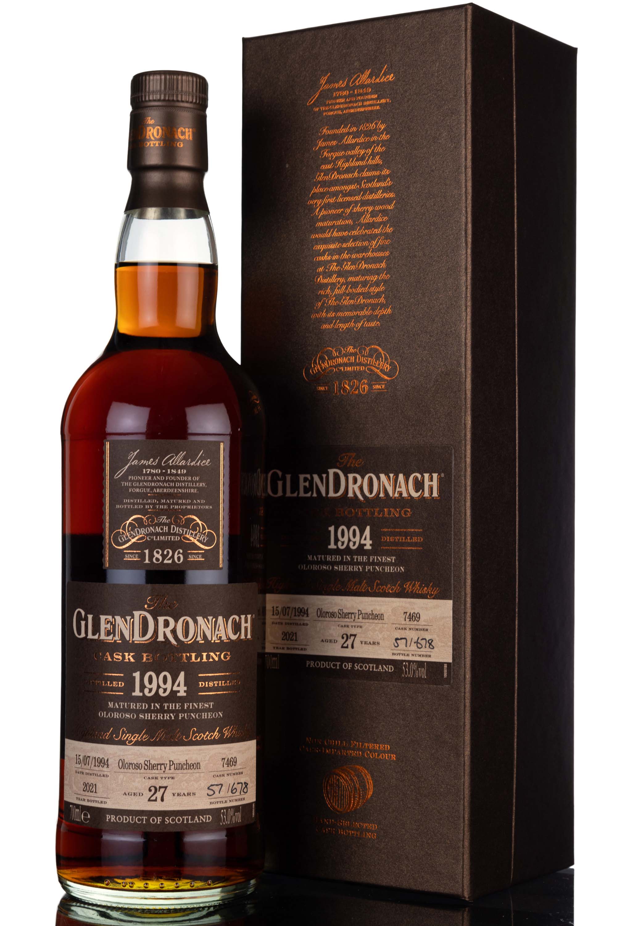 Glendronach 1994-2021 - 27 Year Old - Single Cask 7469 - Batch 19