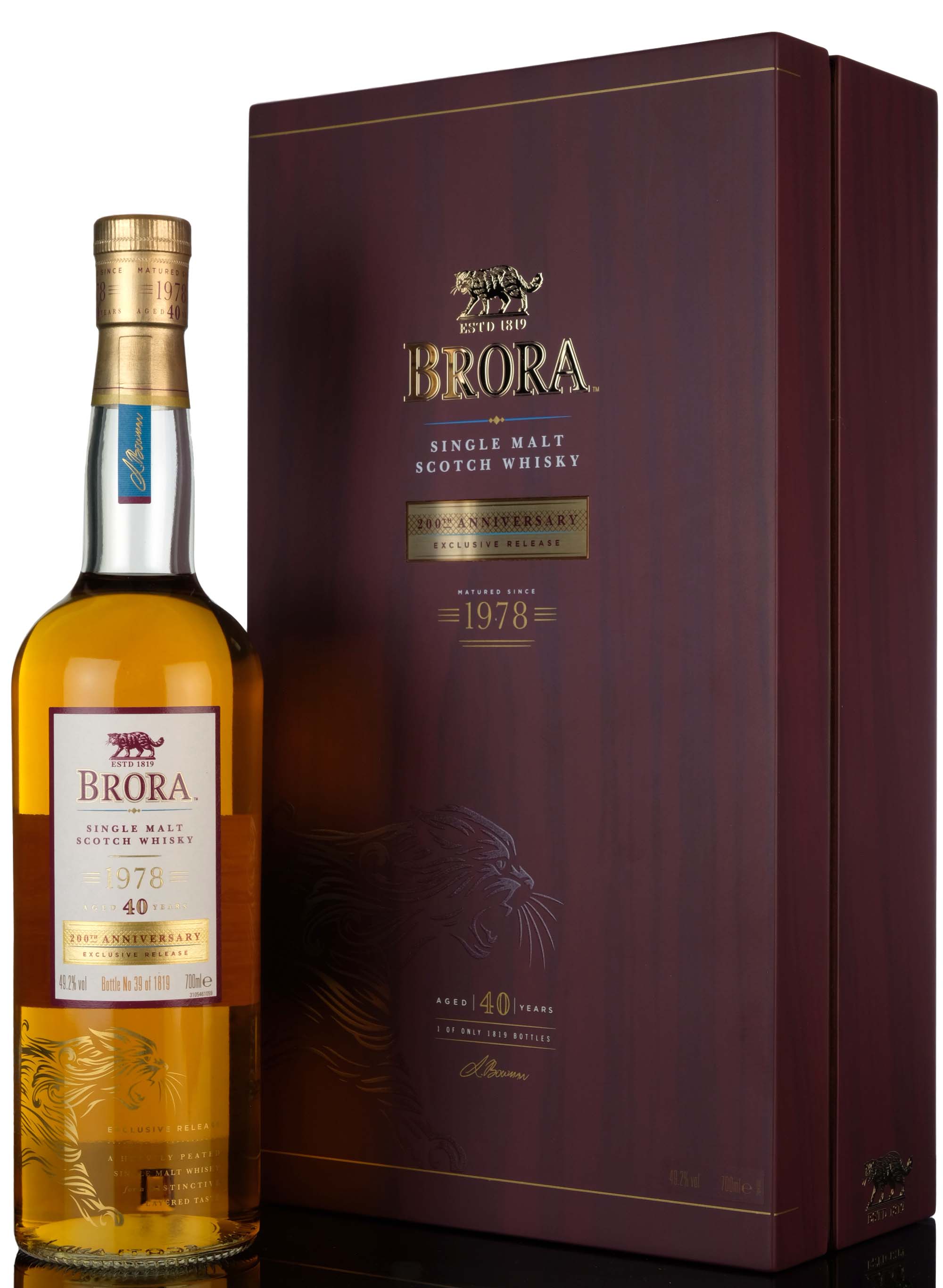 Brora 1978-2019 - 40 Year Old - 200th Anniversary 1819-2019