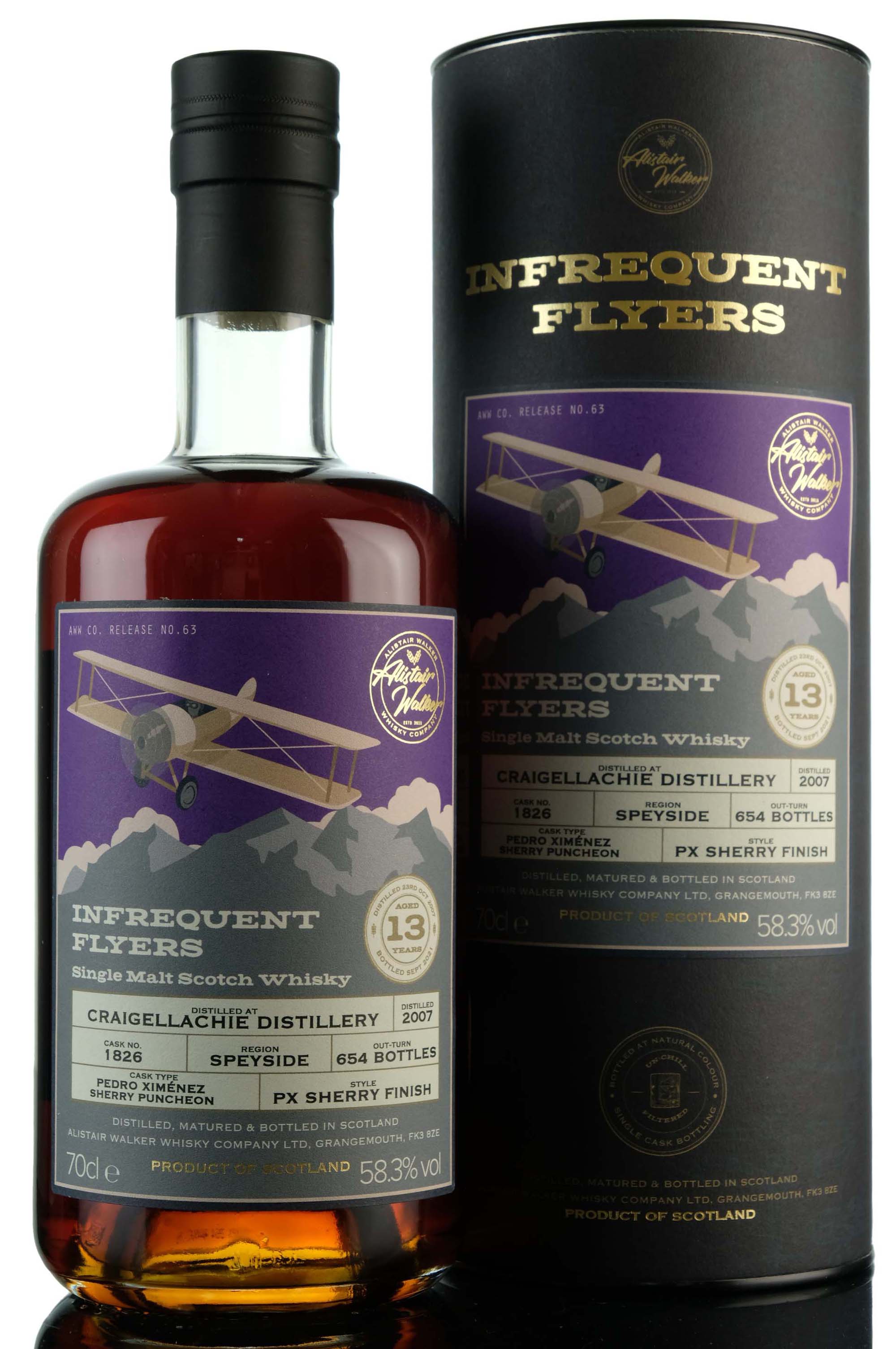 Craigellachie 2007-2021 - 13 Year Old - Alistair Walker Infrequent Flyers - Single Cask 18