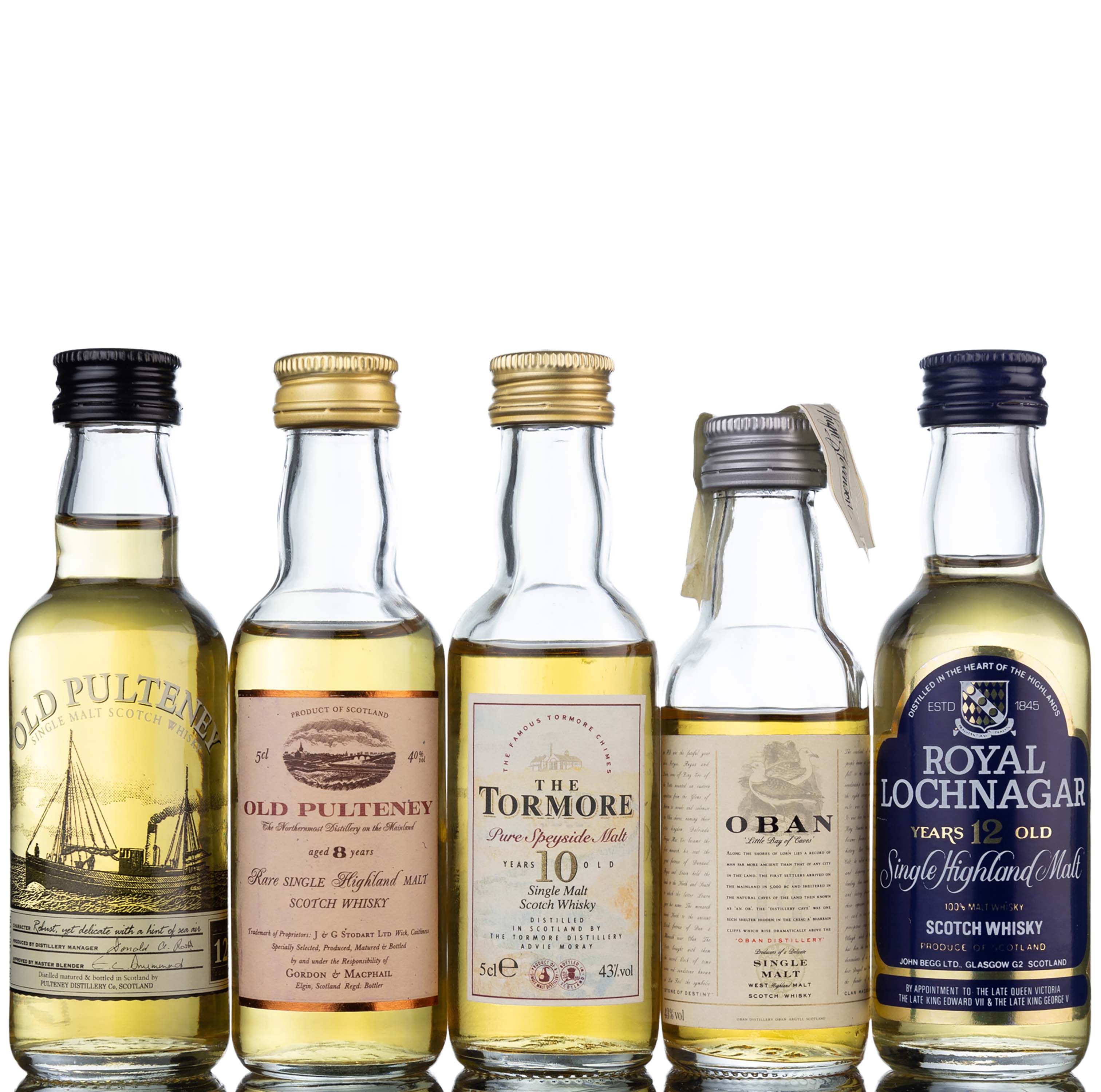 5 x Single Malt Miniatures