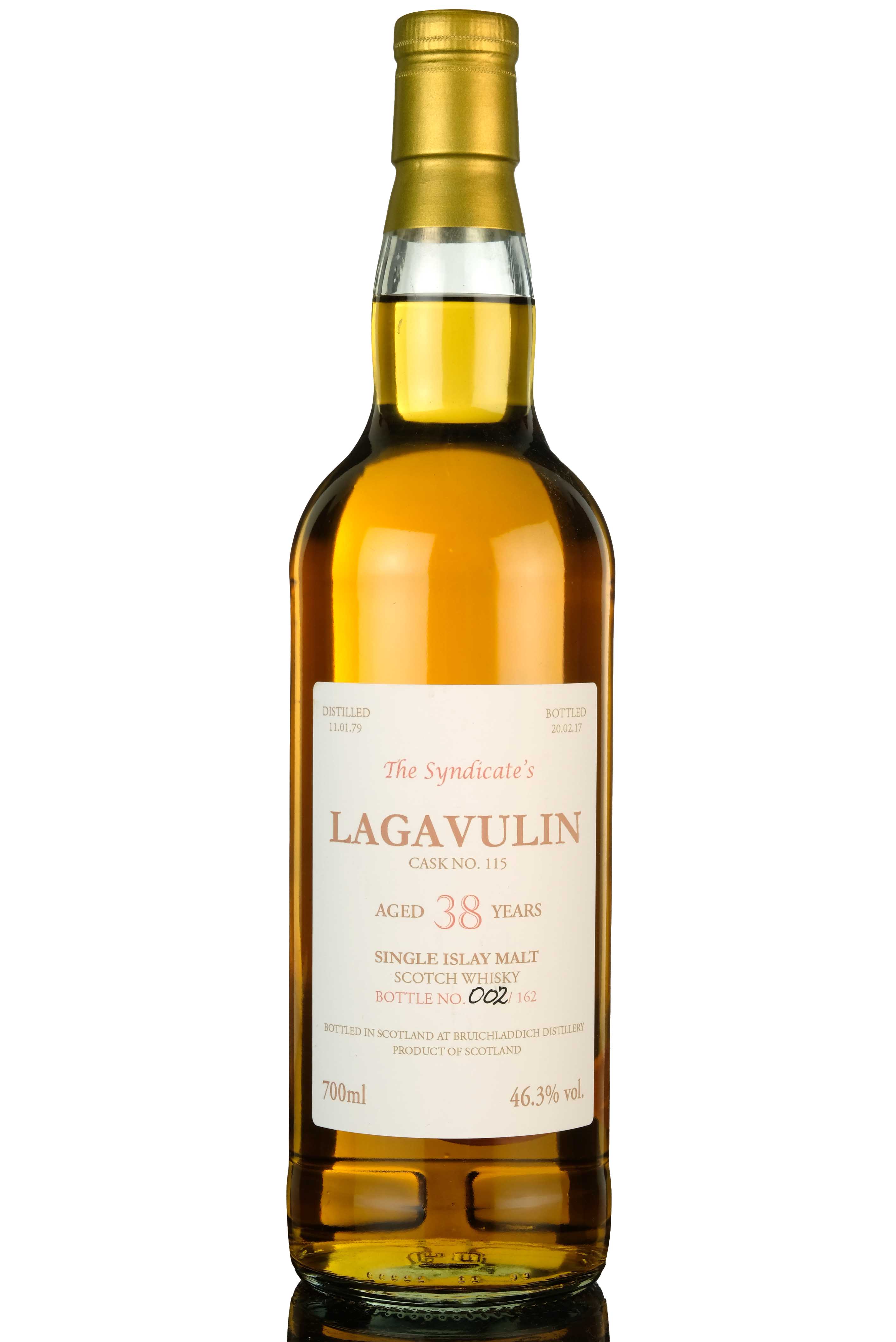 Lagavulin 1979-2017 - 38 Year Old - The Syndicates - Single Cask 115