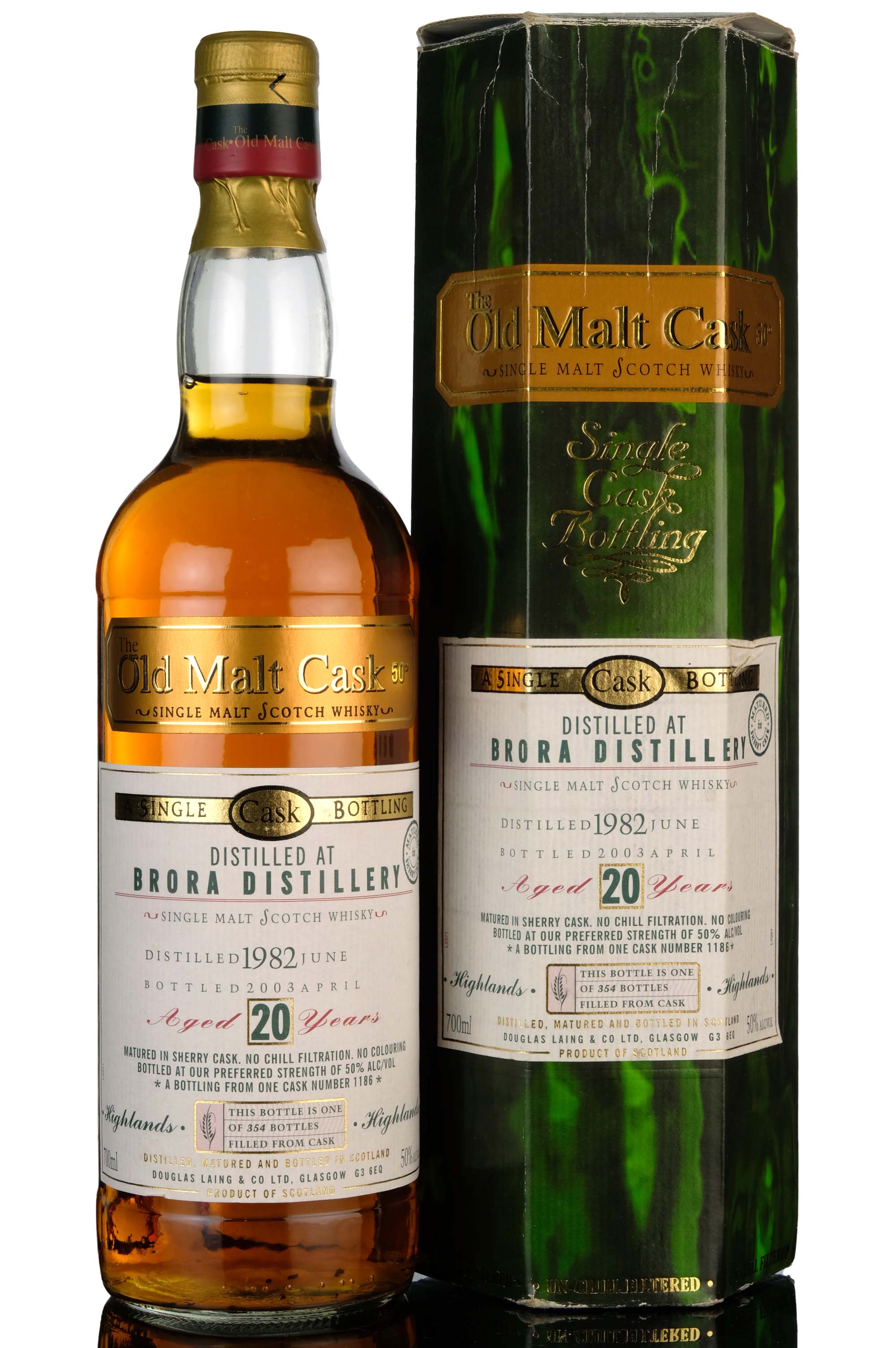 Brora 1982-2003 - 20 Year Old - Douglas Laing - Old Malt Cask - Single Cask 1186