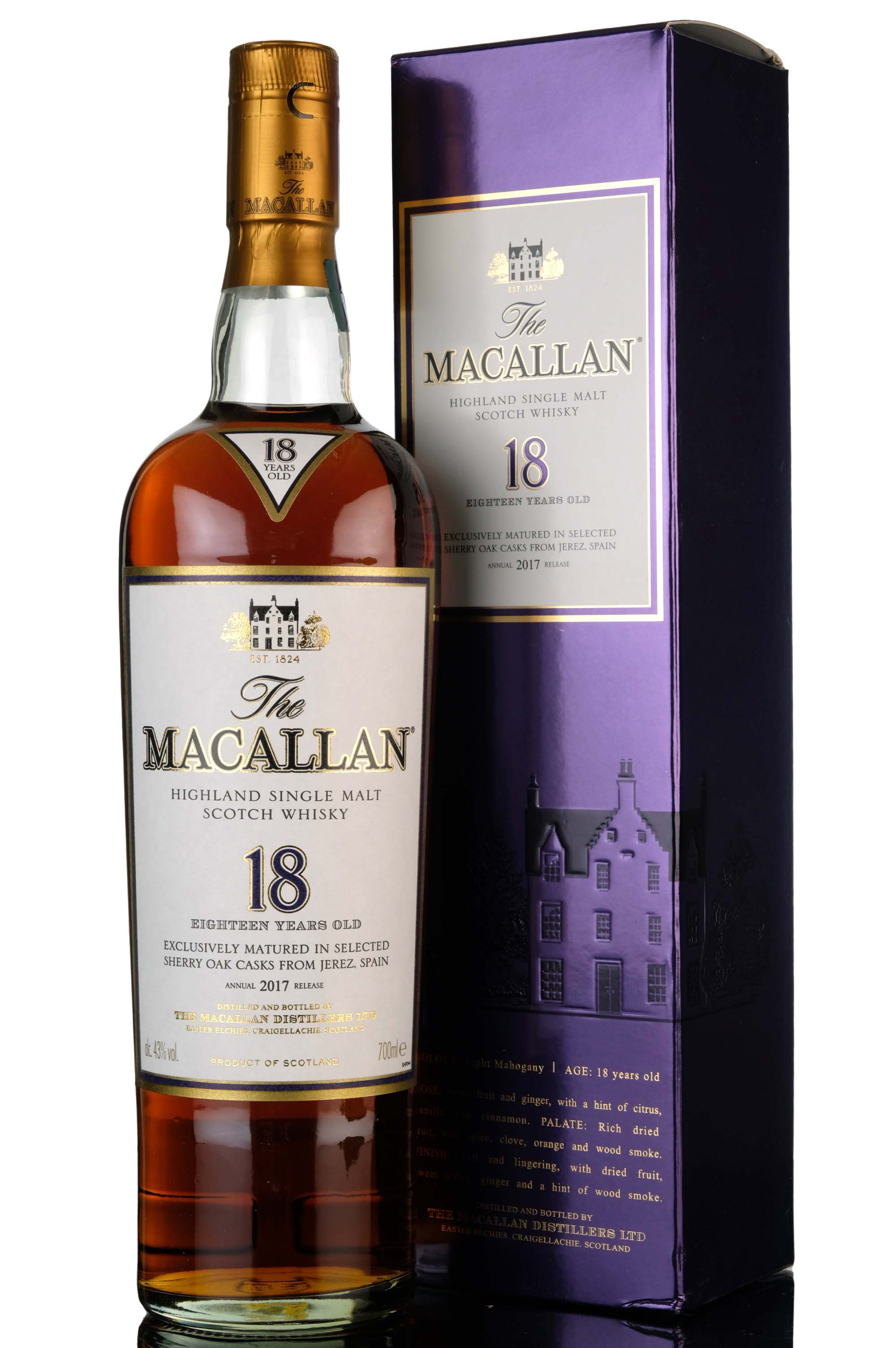 Macallan 18 Year Old - Sherry Cask - 2017 Release