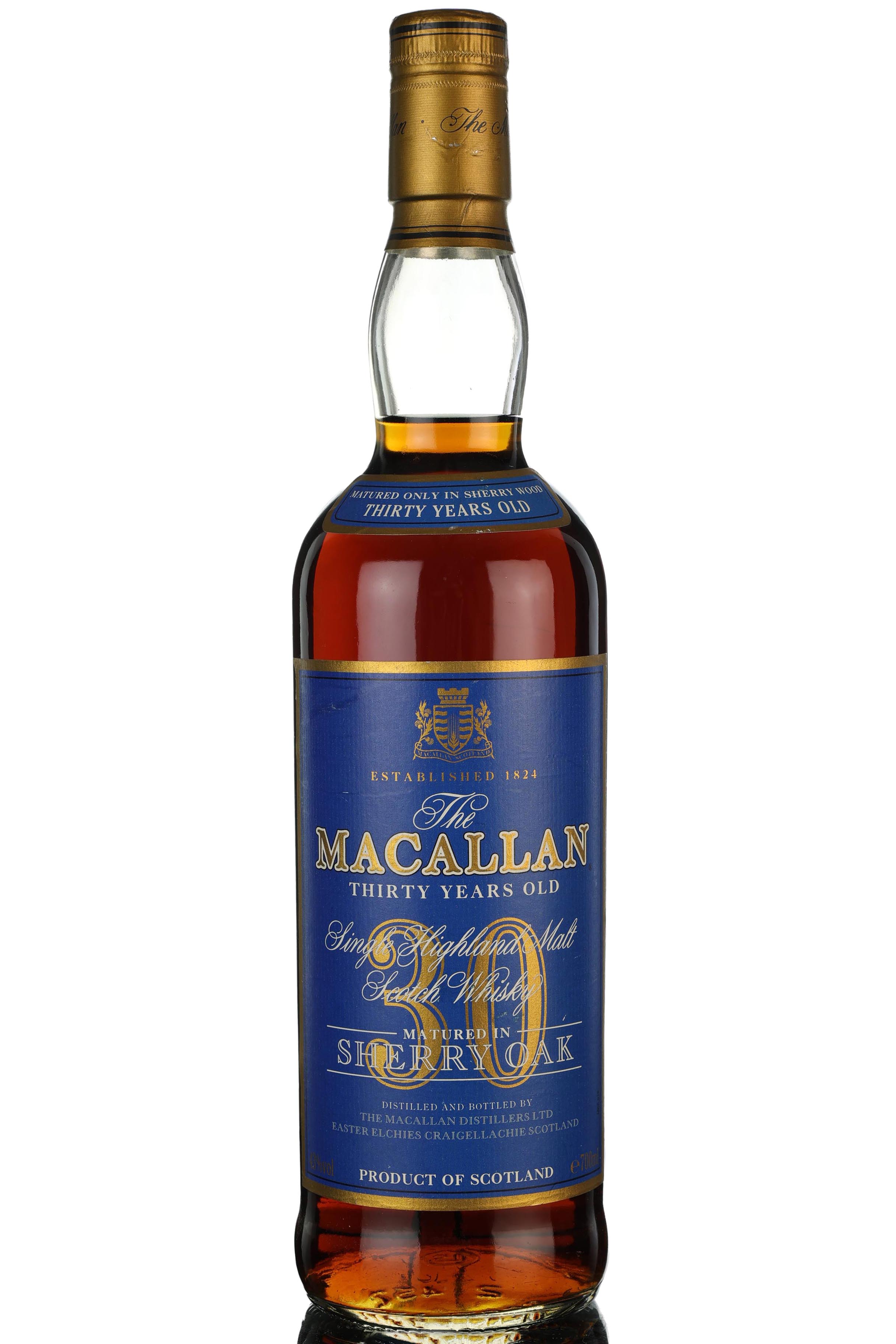 Macallan 30 Year Old - Sherry Cask - Blue Label