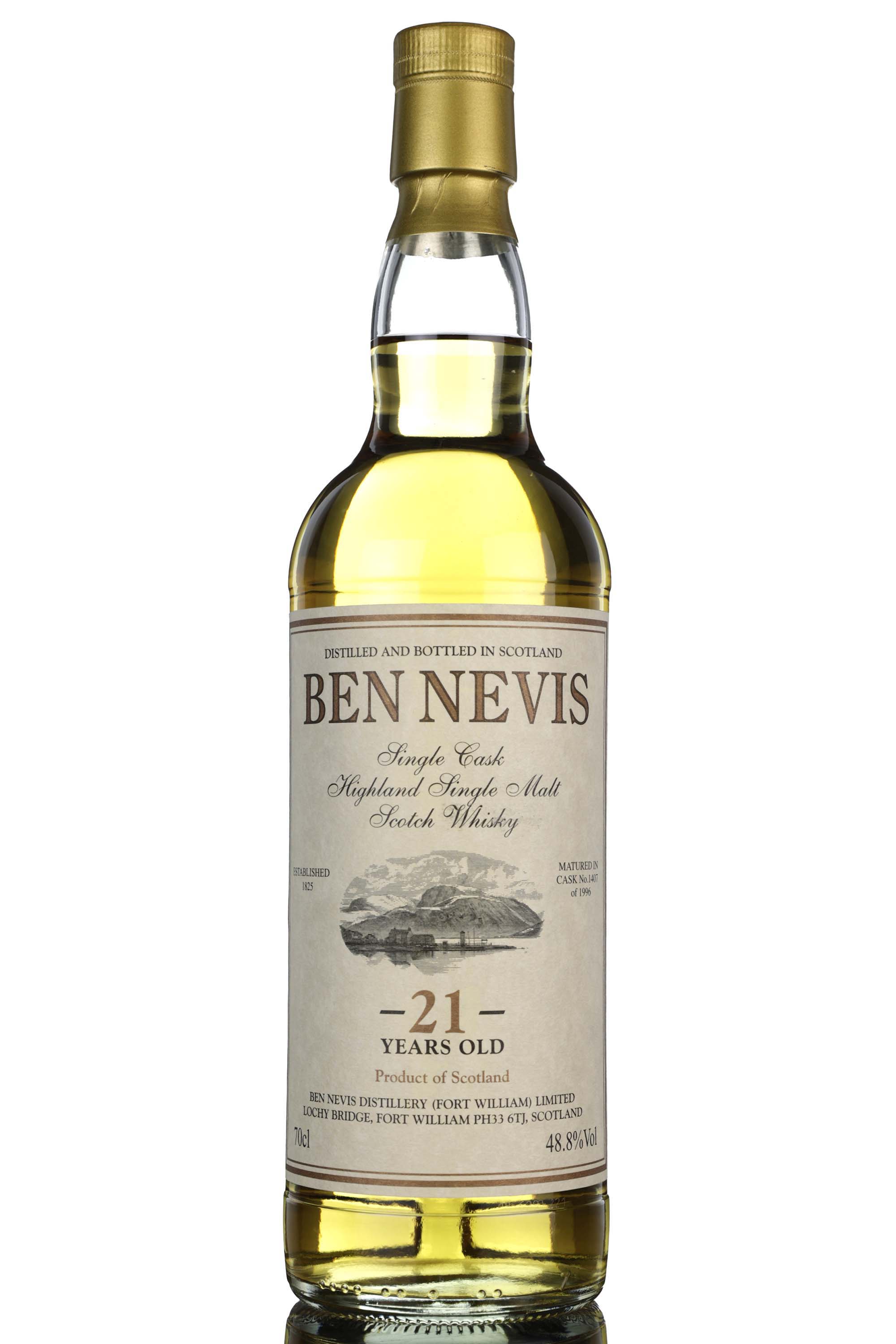 Ben Nevis 1996 - 21 Year Old - Private Cask - Single Cask 1407