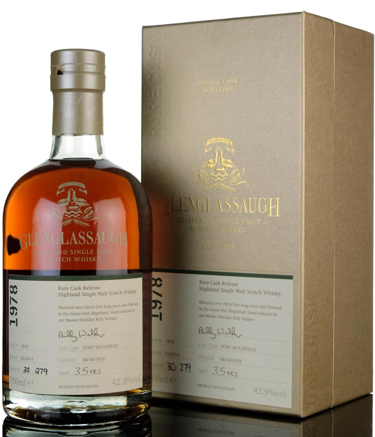 Glenglassaugh 1978-2014 - 35 Year Old - Single Cask 1810