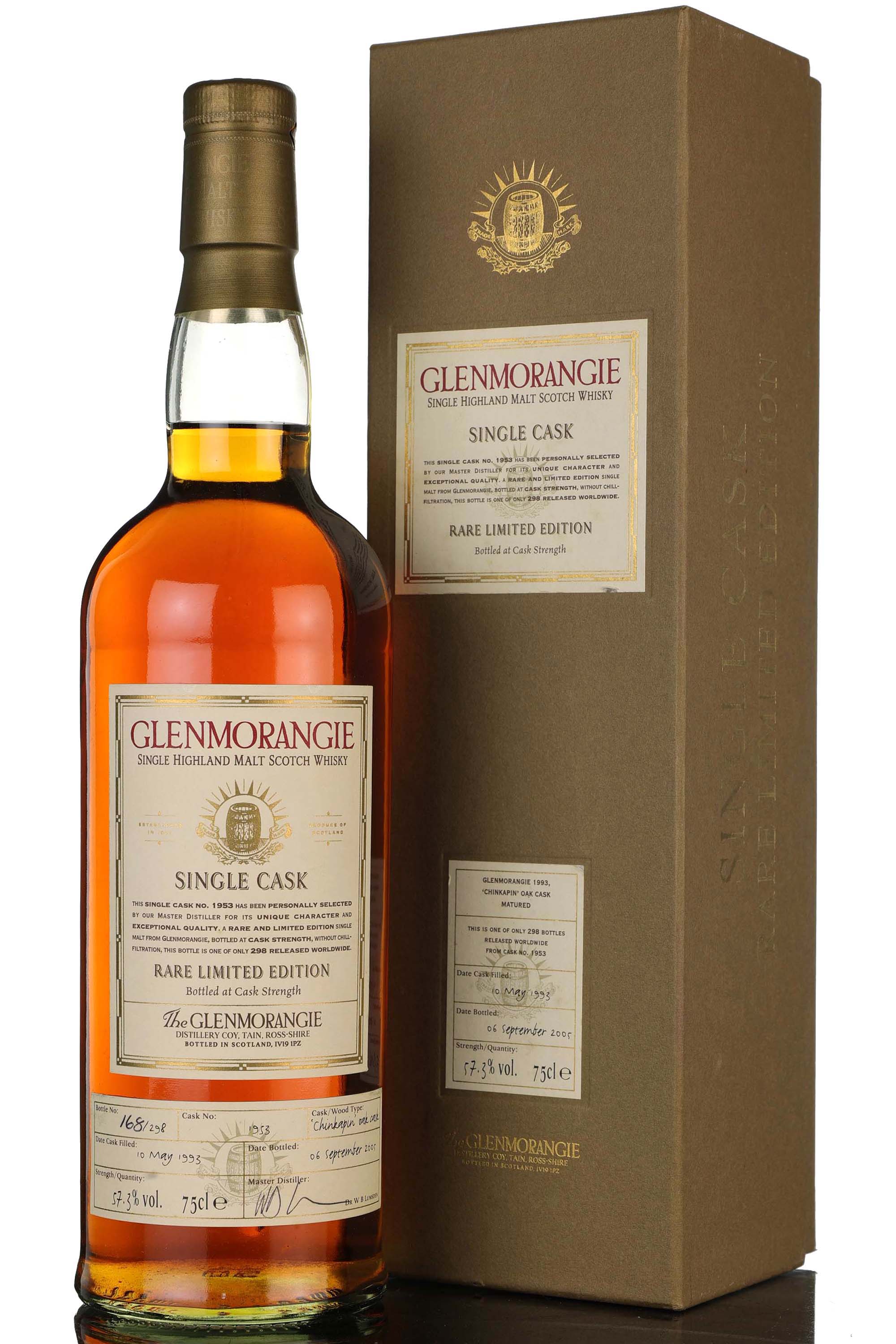 Glenmorangie 1993-2005 - 12 Year Old - Single Cask 1953 - Chinkapin Cask