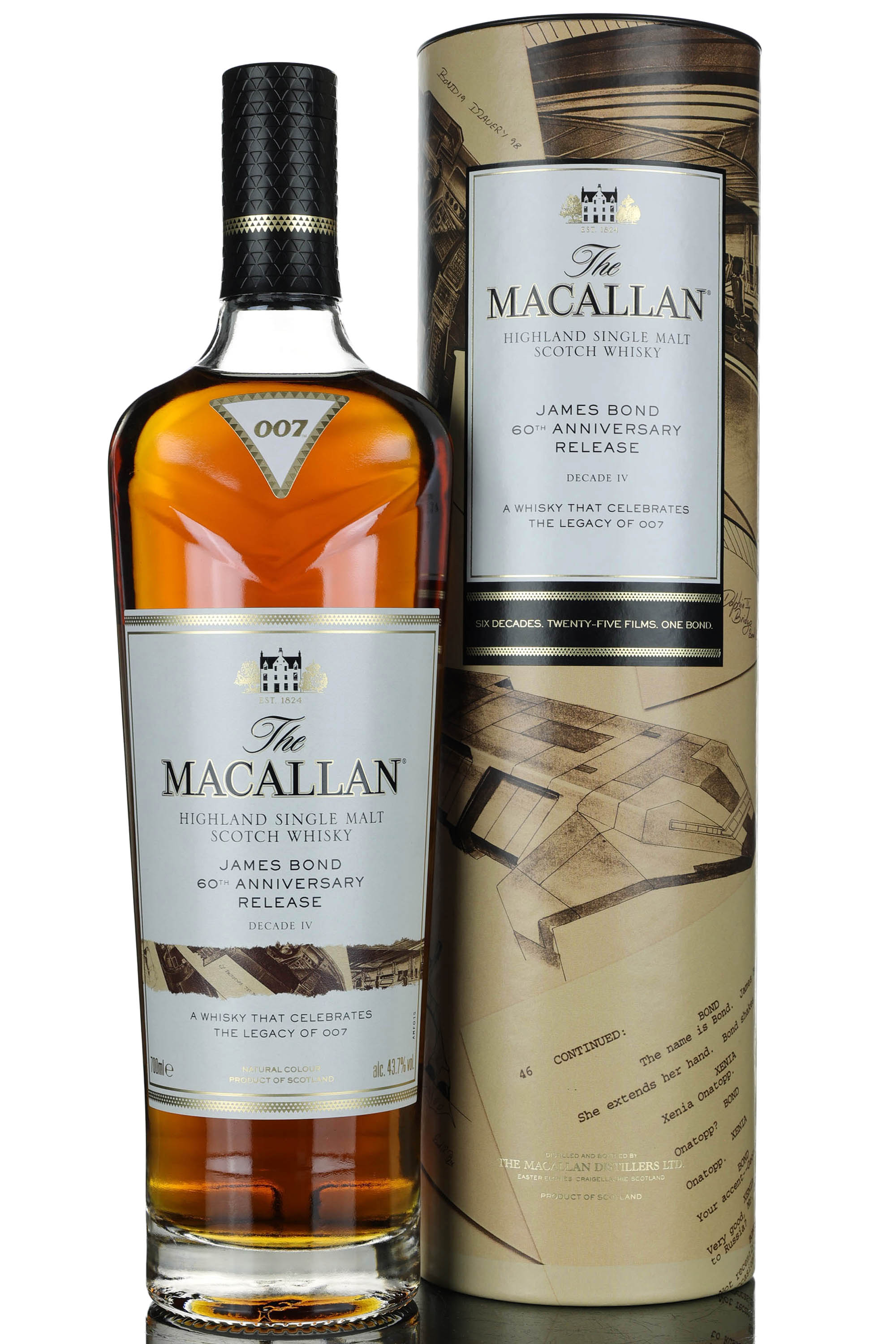 Macallan James Bond 007 60th Anniversary Release - Decade IV - 2022 Release