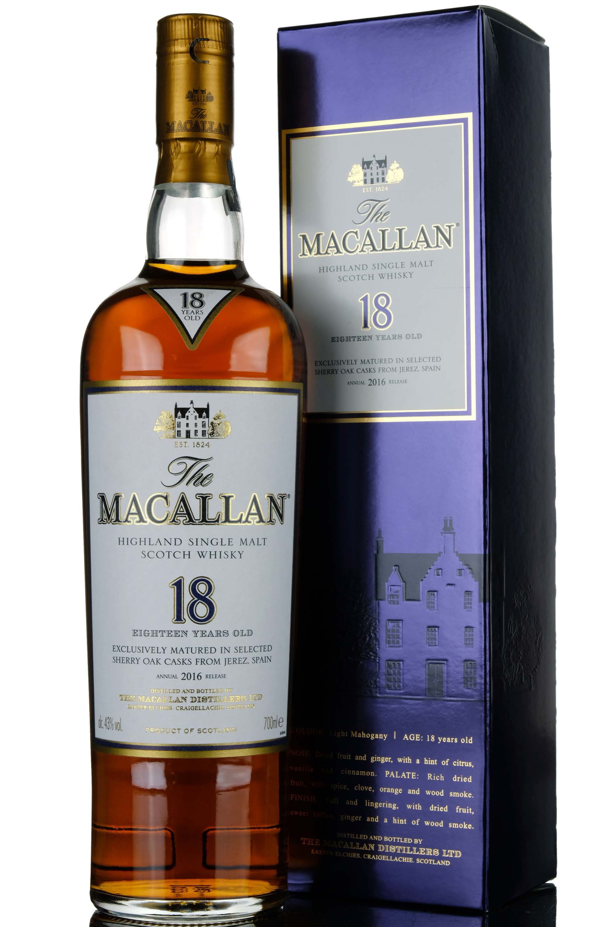 Macallan 18 Year Old - Sherry Cask - 2016 Release