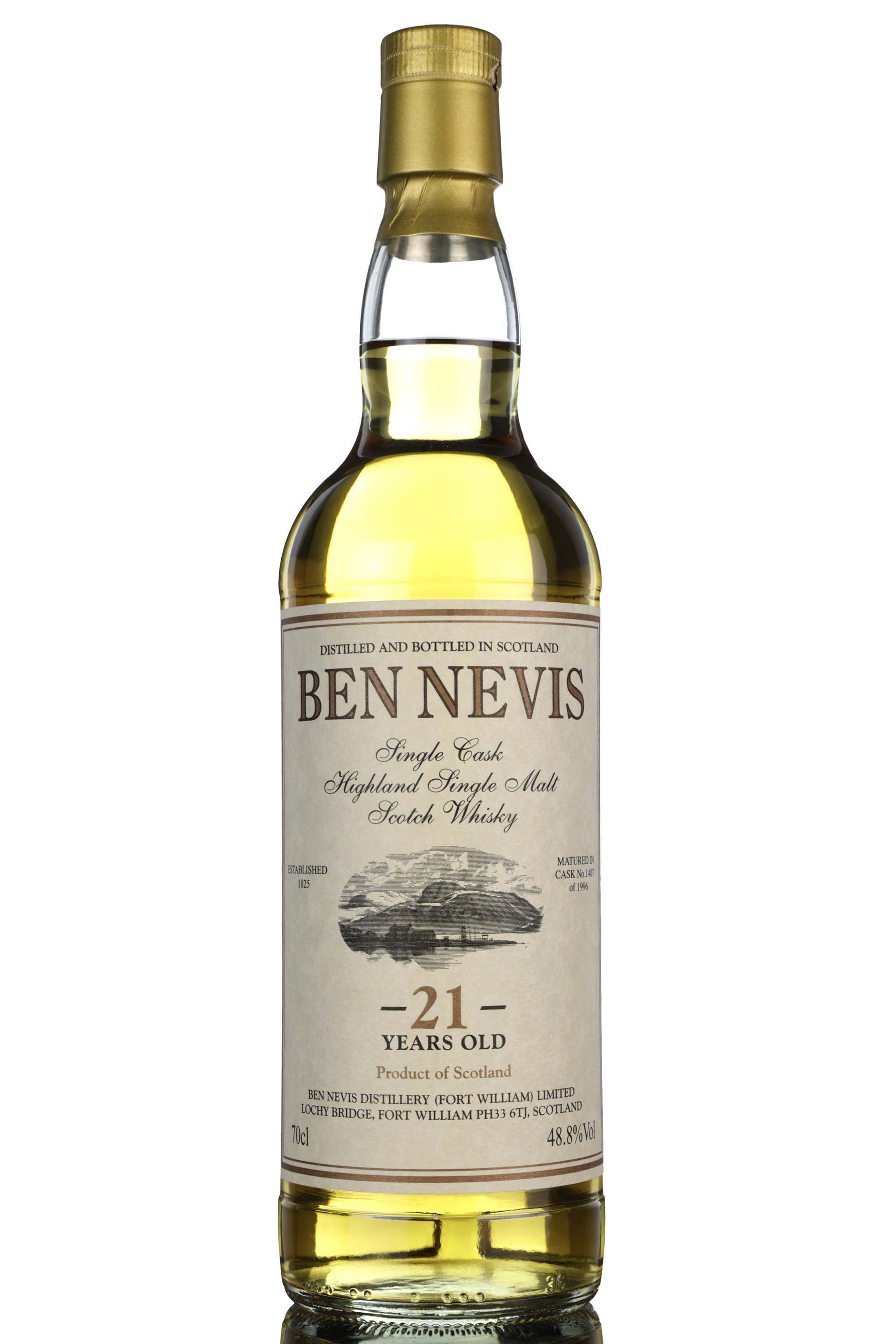 Ben Nevis 1996 - 21 Year Old - Private Cask - Single Cask 1407