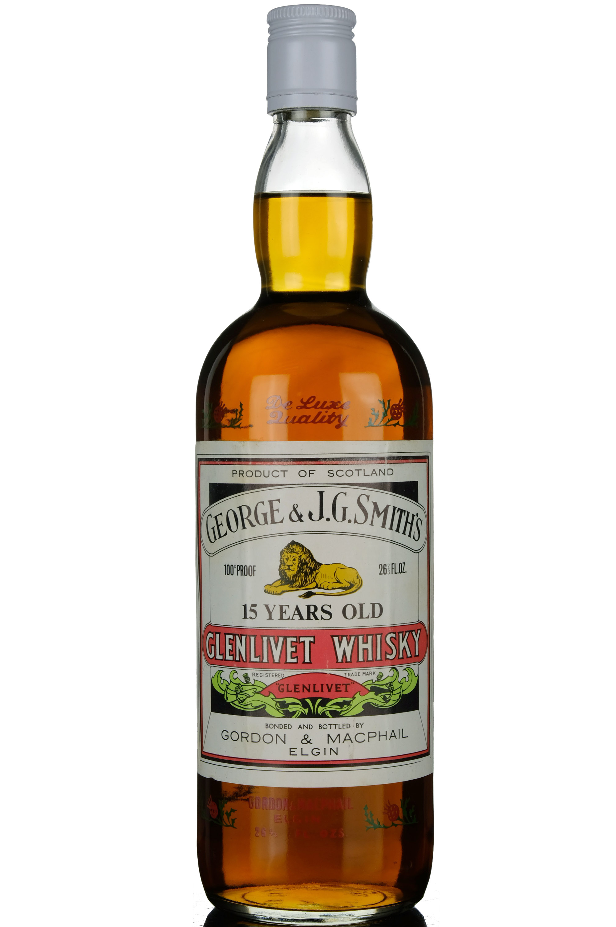 Glenlivet 15 Year Old - Gordon & MacPhail - 100 Proof - Early 1970s