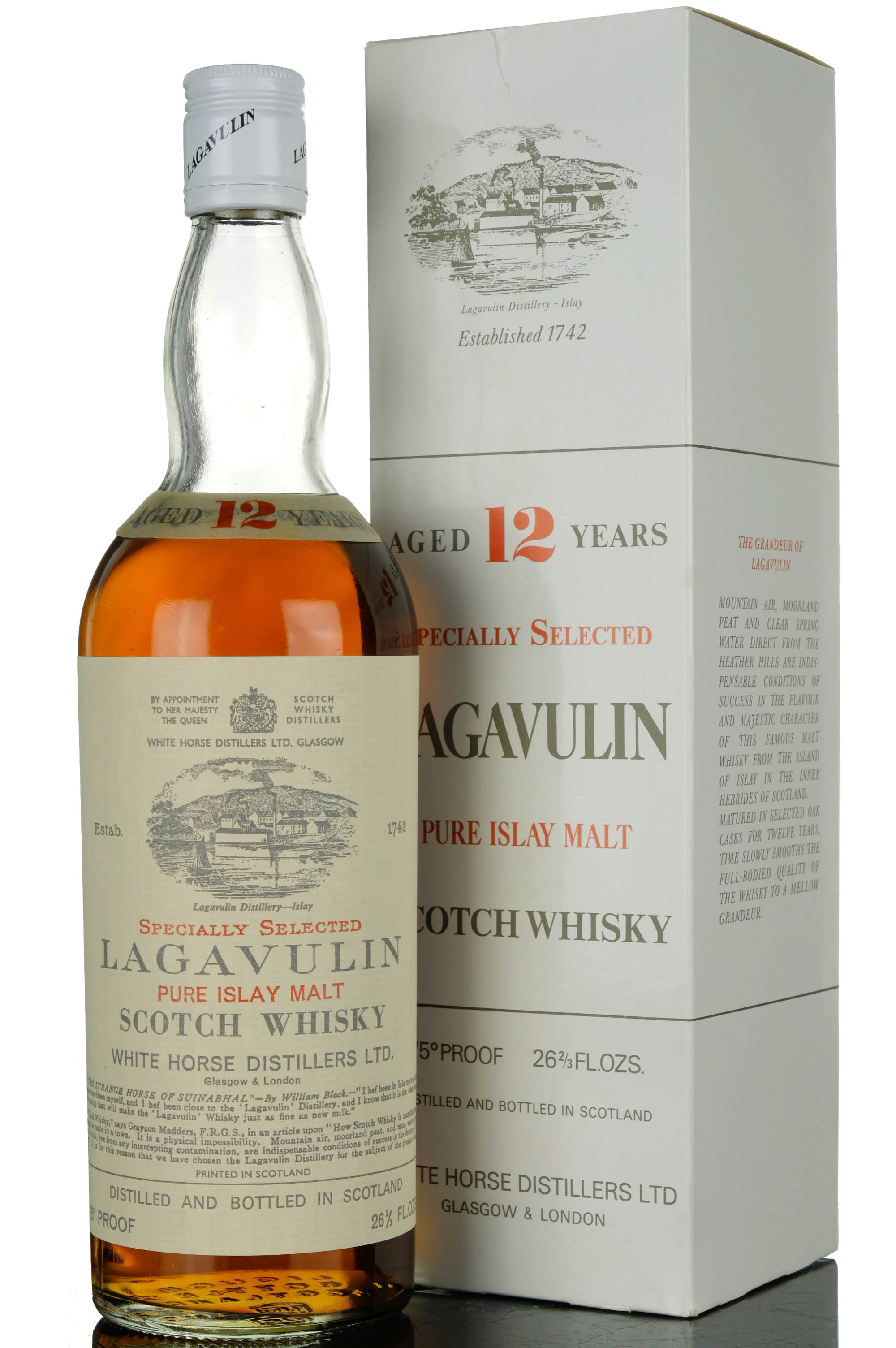 Lagavulin 12 Year Old - White Horse - Early 1970s