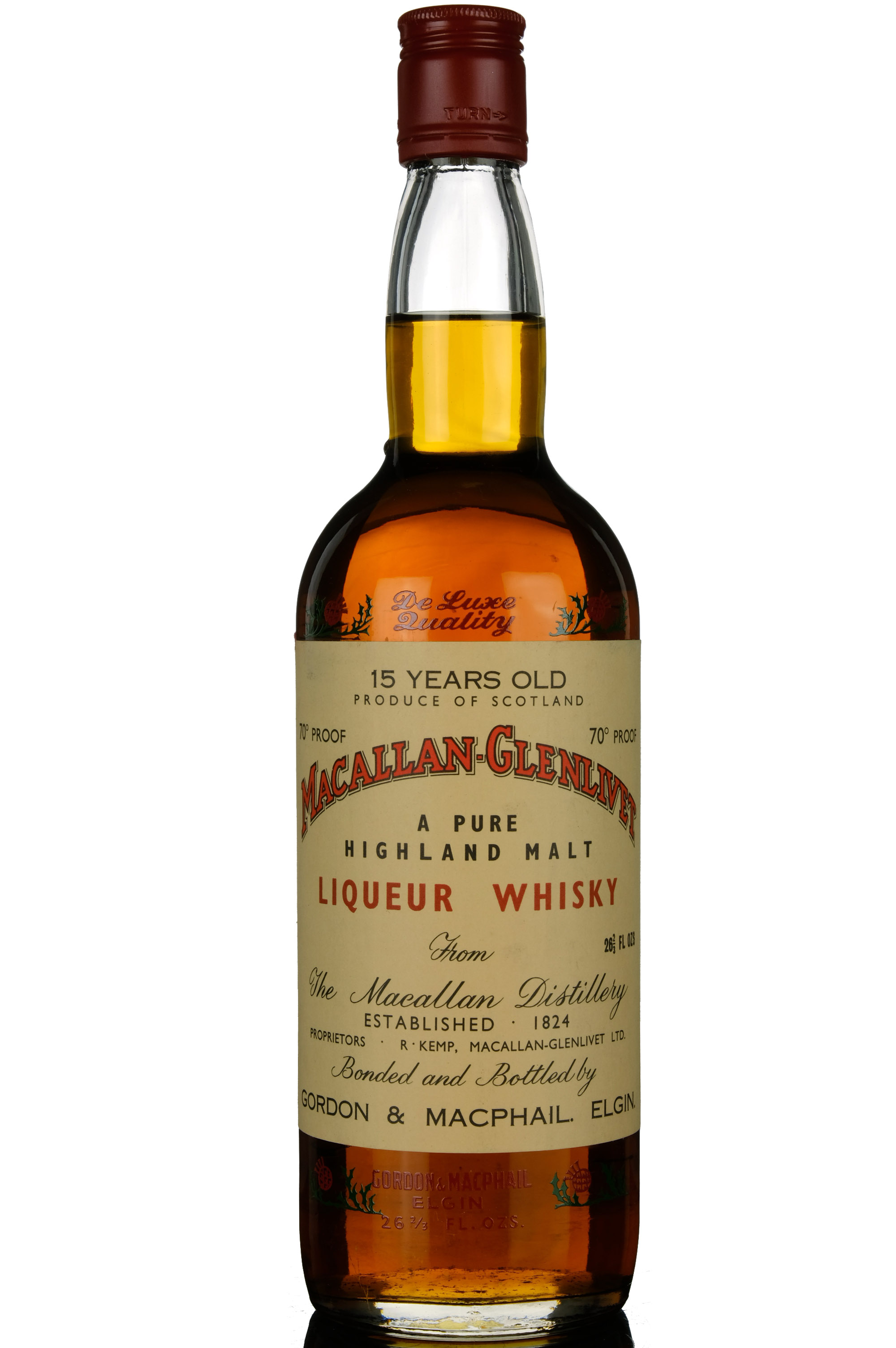 Macallan 15 Year Old - Liqueur Whisky - Gordon & MacPhail - Late 1960s
