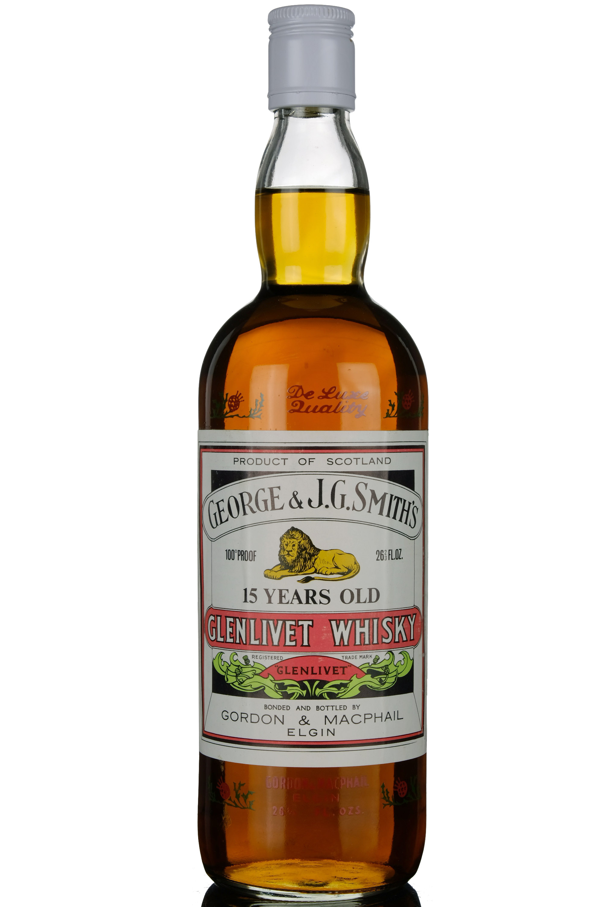 Glenlivet 15 Year Old - Gordon & MacPhail - 100 Proof - Early 1970s