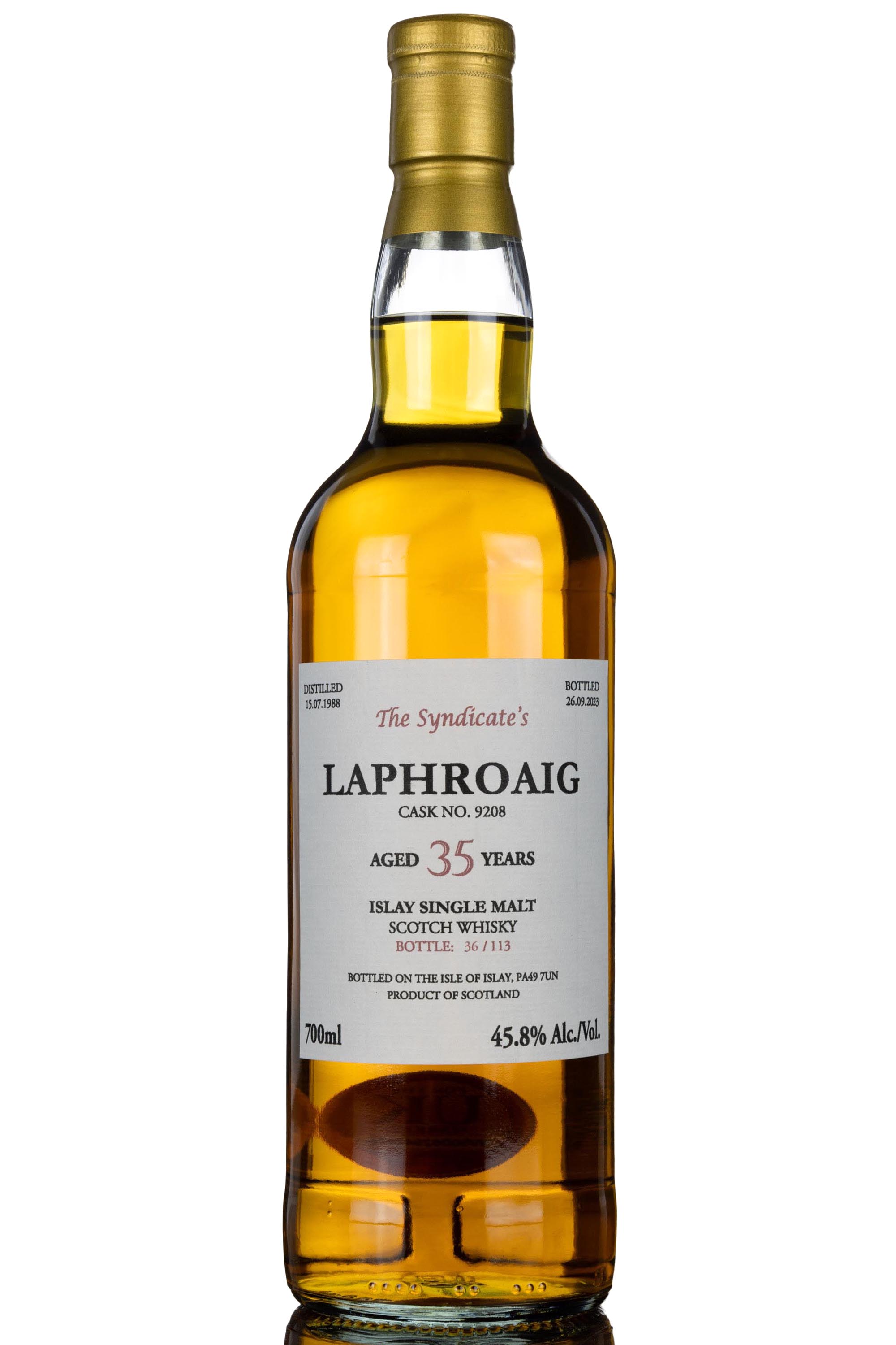 Laphroaig 1988-2023 - 35 Year Old - The Syndicates - Single Cask 9208