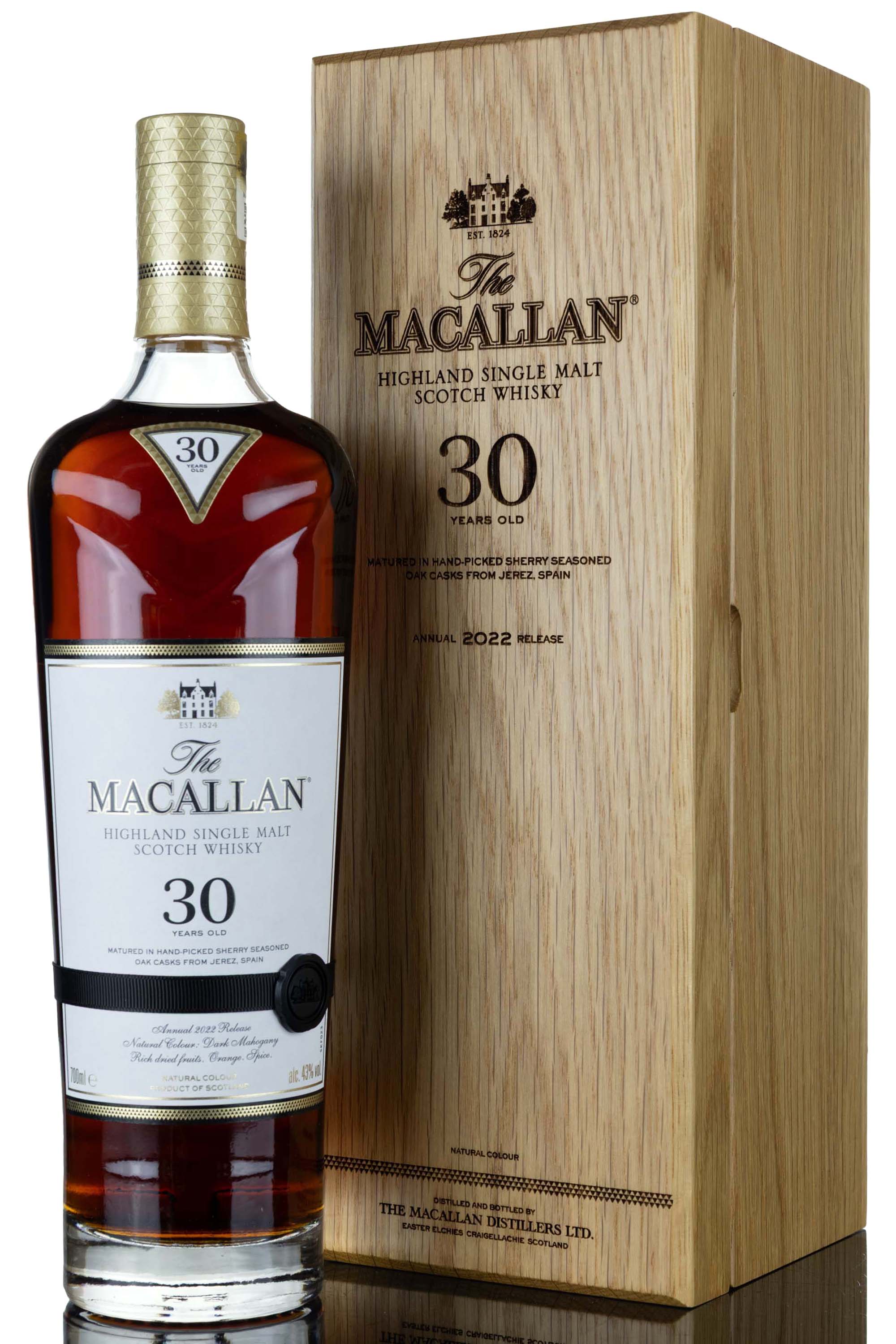 Macallan 30 Year Old - Sherry Cask - 2022 Release