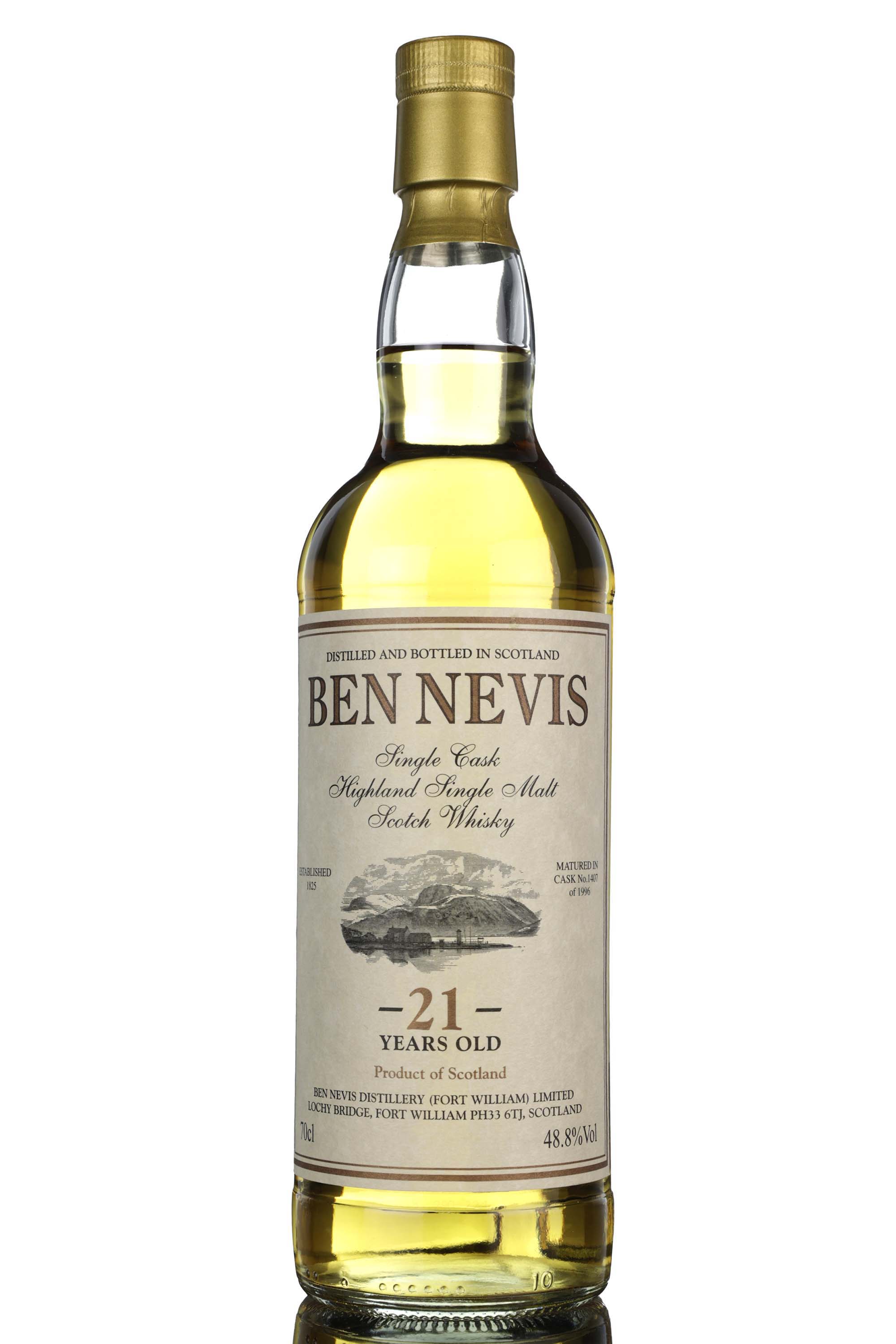 Ben Nevis 1996 - 21 Year Old - Private Cask - Single Cask 1407