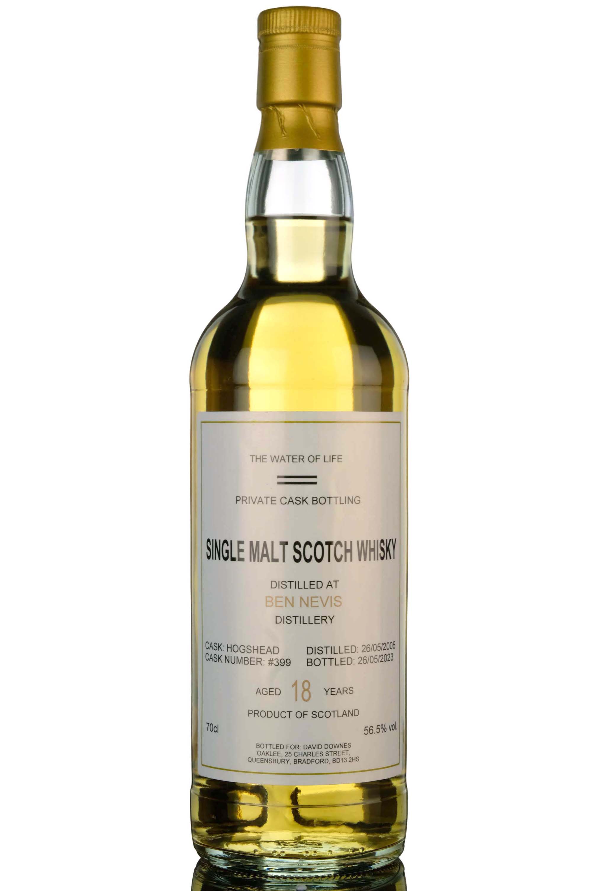 Ben Nevis 2005-2023 - 18 Year Old - Private Cask - Single Cask 399
