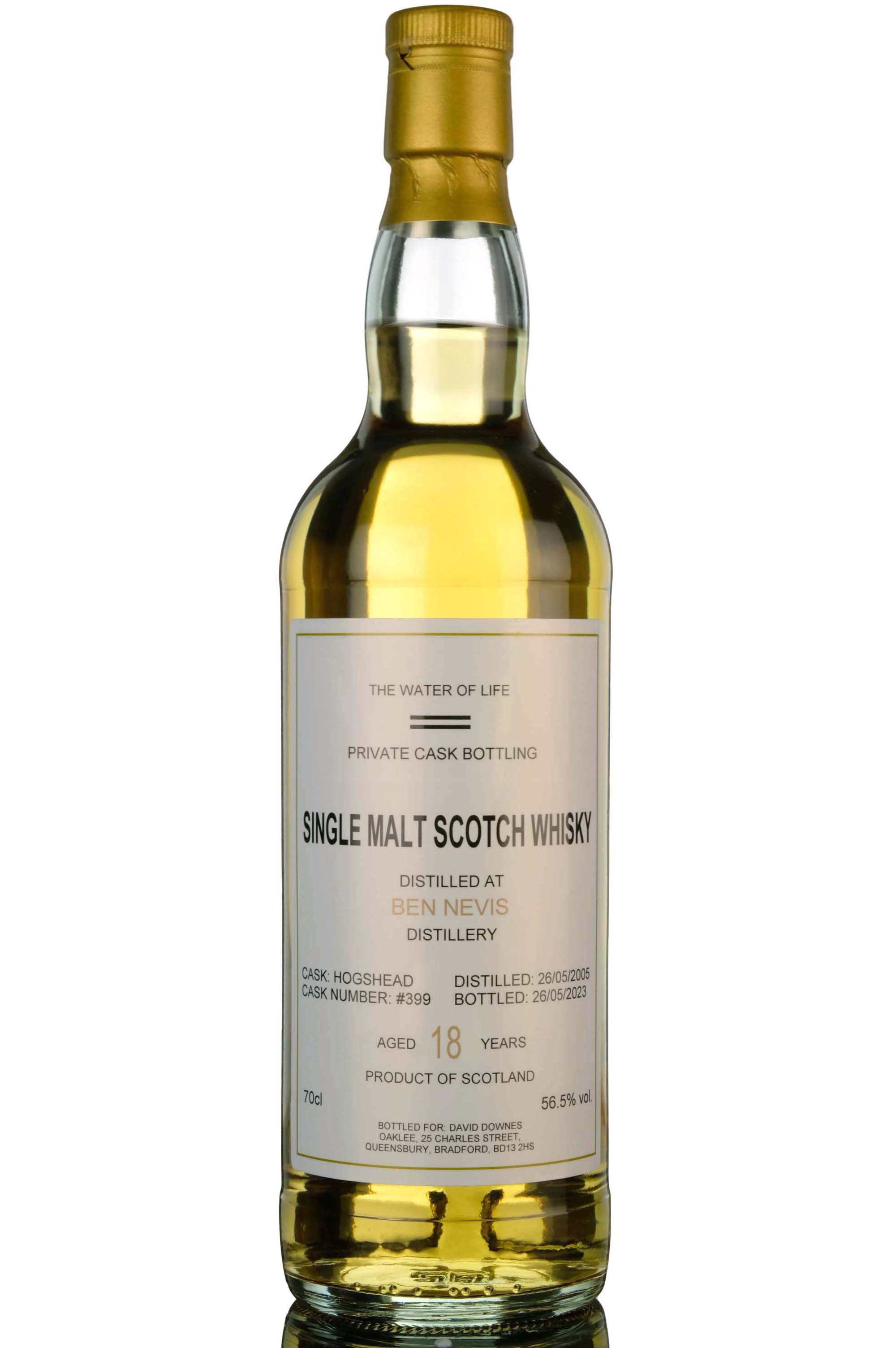 Ben Nevis 2005-2023 - 18 Year Old - Private Cask - Single Cask 399