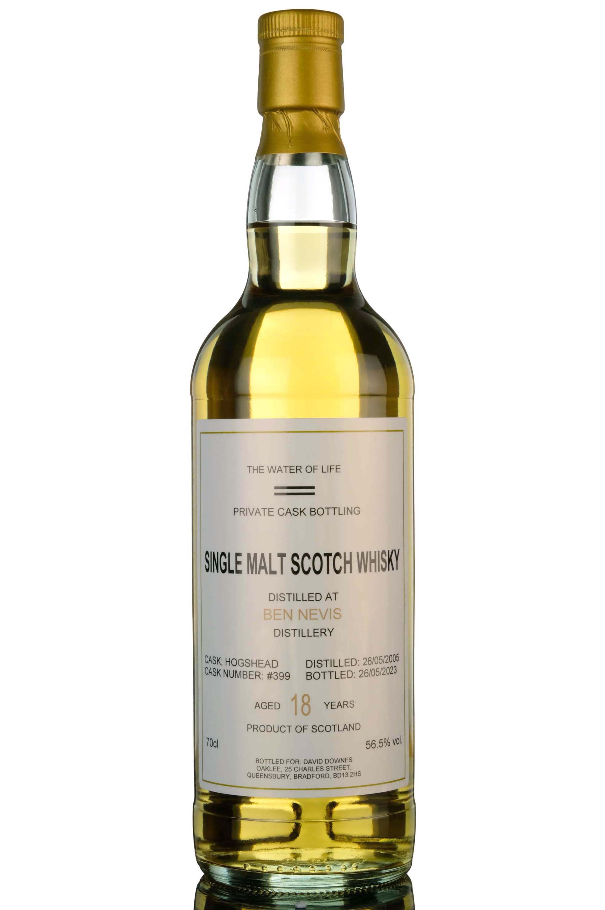 Ben Nevis 2005-2023 - 18 Year Old - Private Cask - Single Cask 399