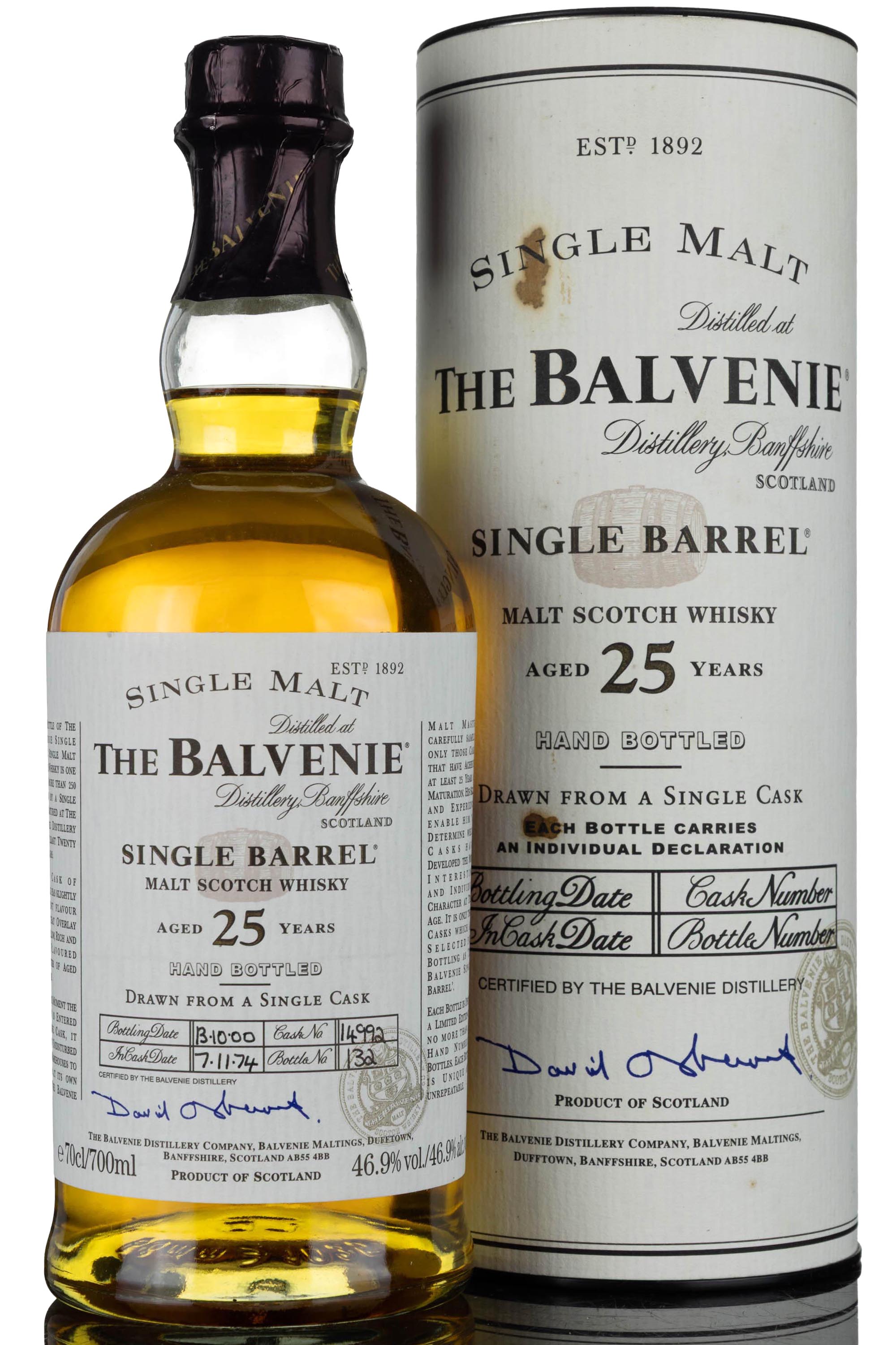 Balvenie 1974-2000 - 25 Year Old - Single Barrel 14992