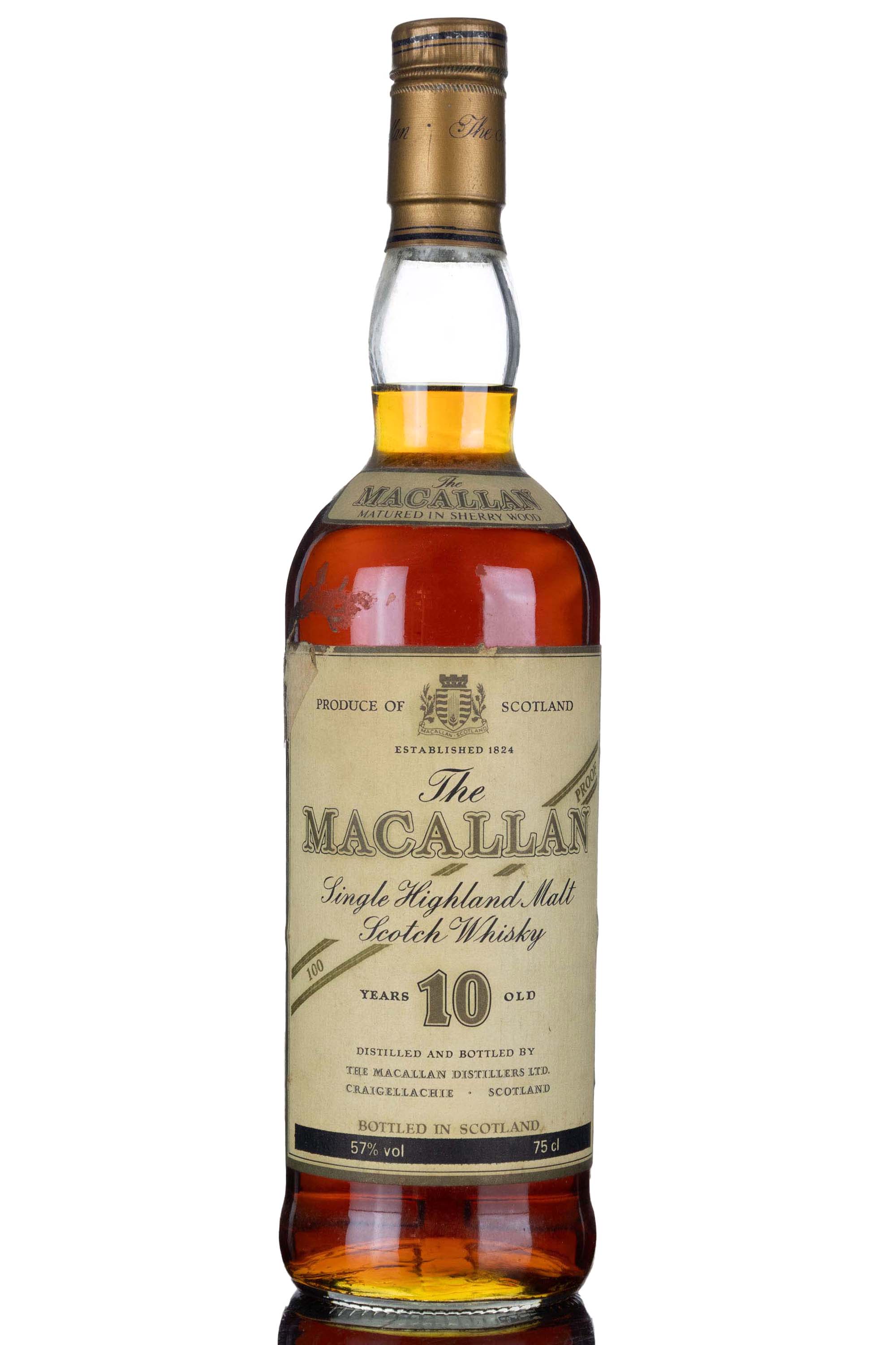 Macallan 10 Year Old - Sherry Cask - Circa 1990 - 100 Proof