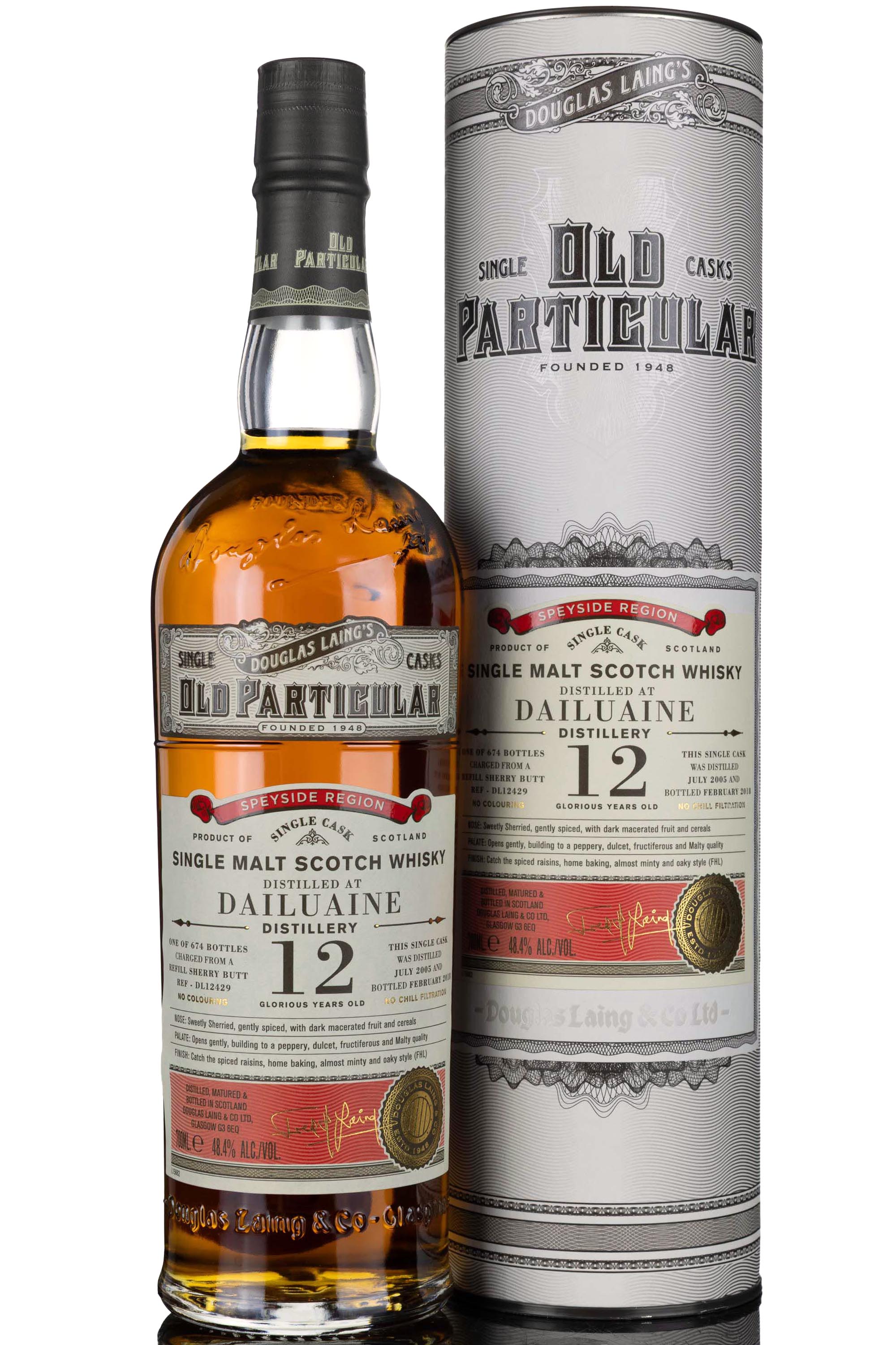 Dailuaine 2005-2018 - 12 Year Old - Douglas Laing - Old Particular - Single Cask 12429