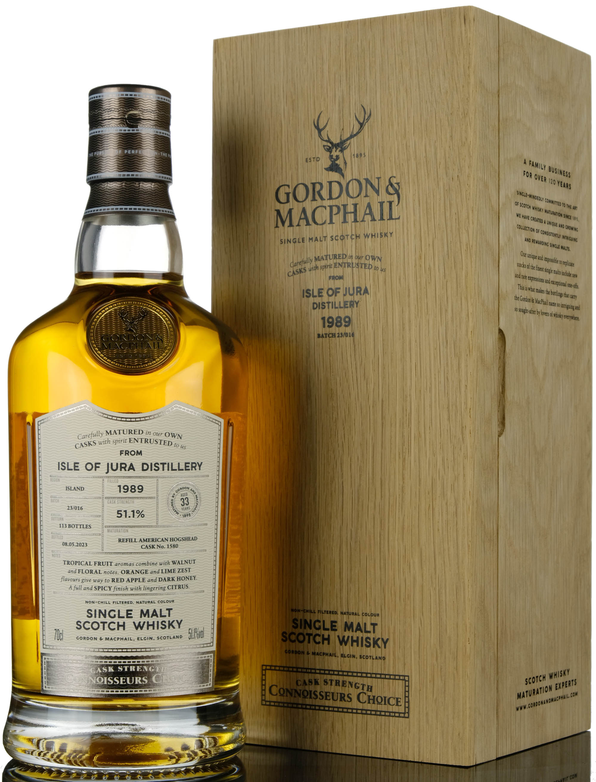 Isle Of Jura 1989-2023 - 33 Year Old - Gordon & MacPhail - Connoisseurs Choice Cask Streng