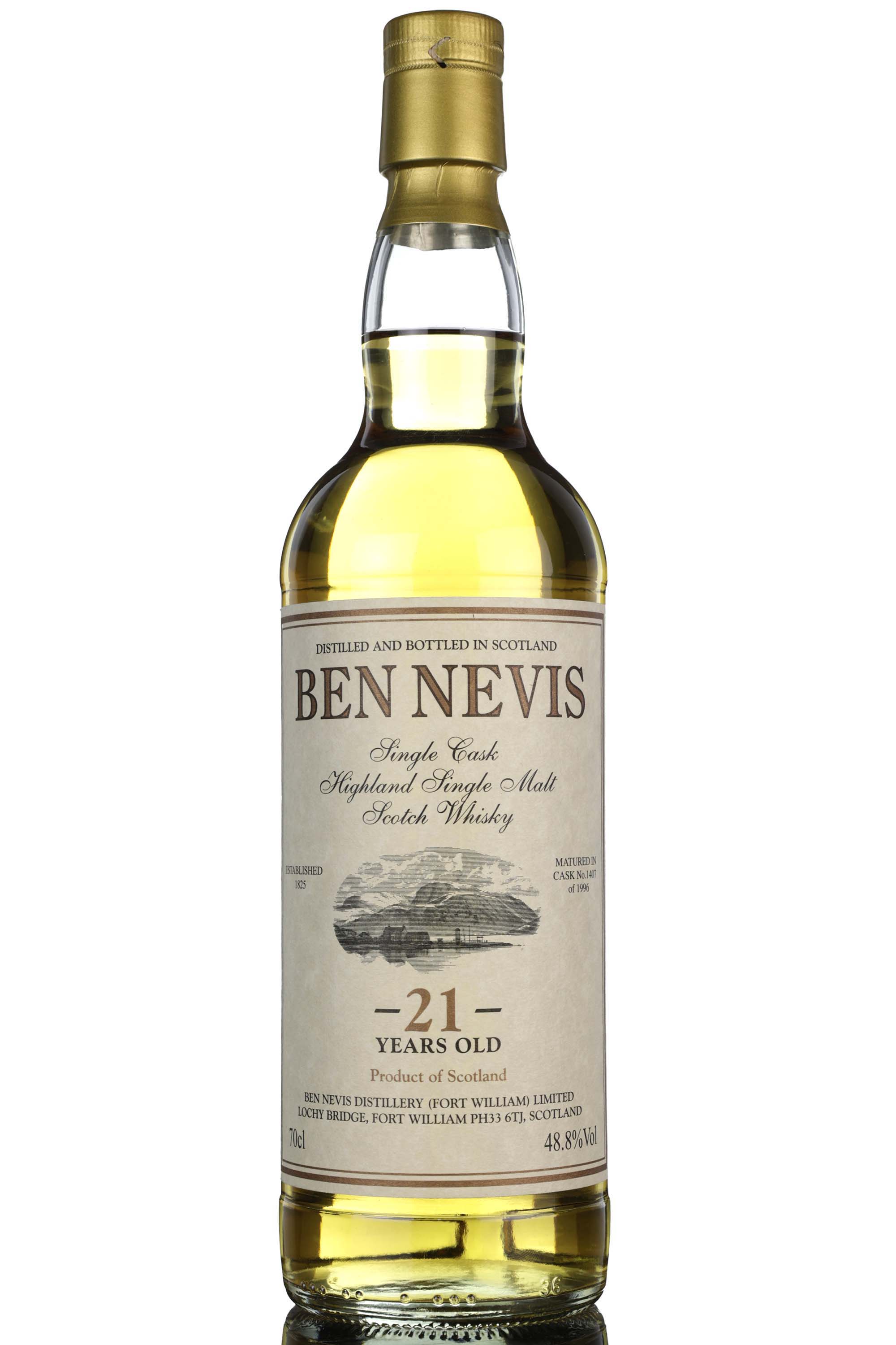 Ben Nevis 1996 - 21 Year Old - Private Cask - Single Cask 1407