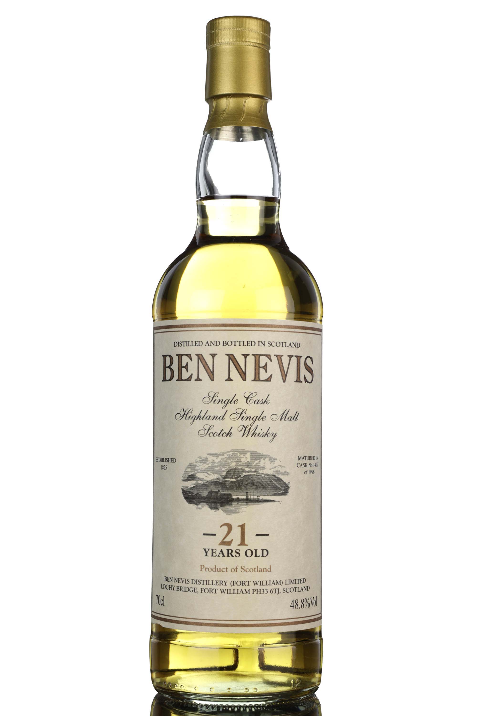 Ben Nevis 1996 - 21 Year Old - Private Cask - Single Cask 1407