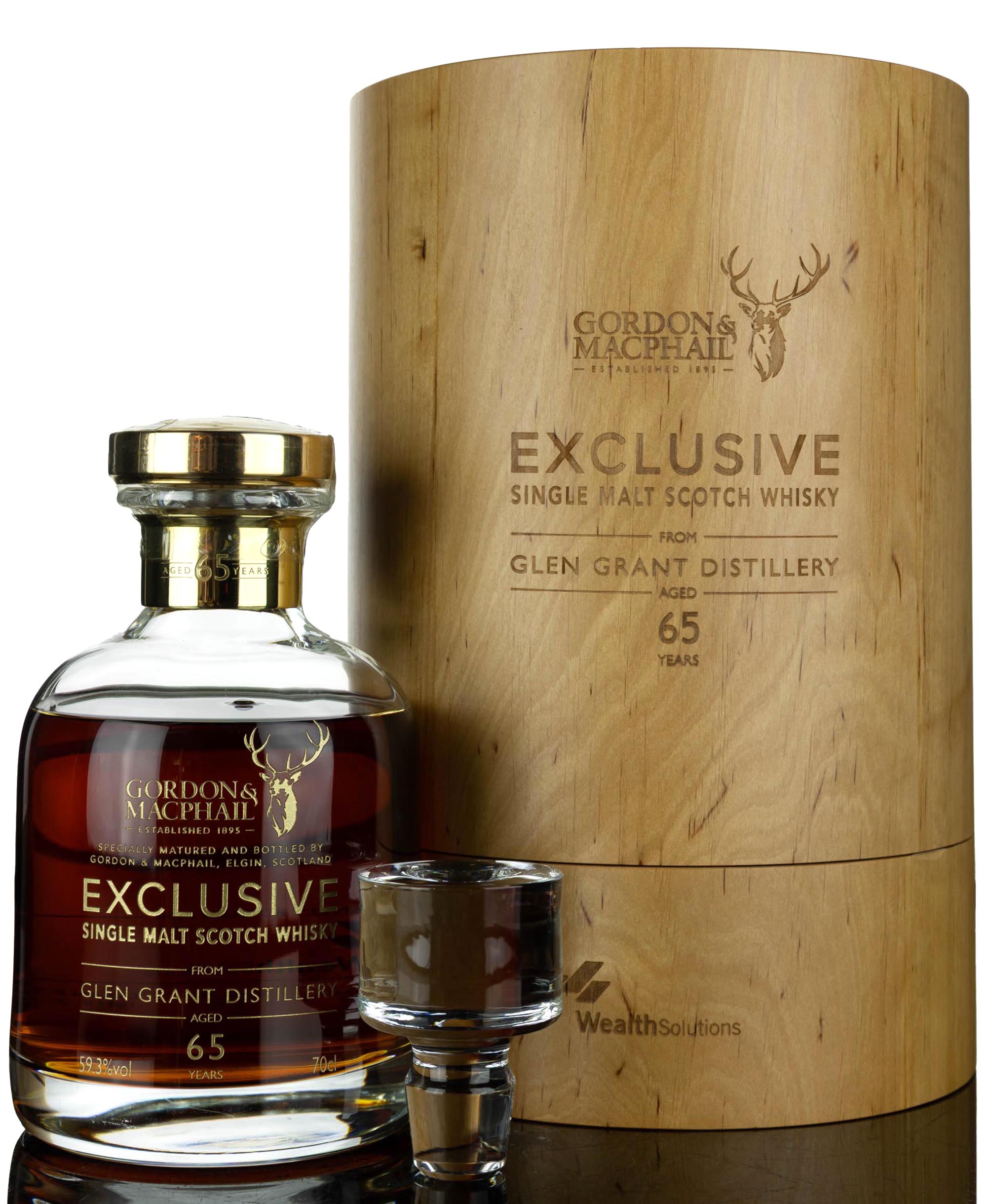 Glen Grant 1950-2015 - 65 Year Old - Gordon & MacPhail - Single Cask 2747 - Wealth Solutio