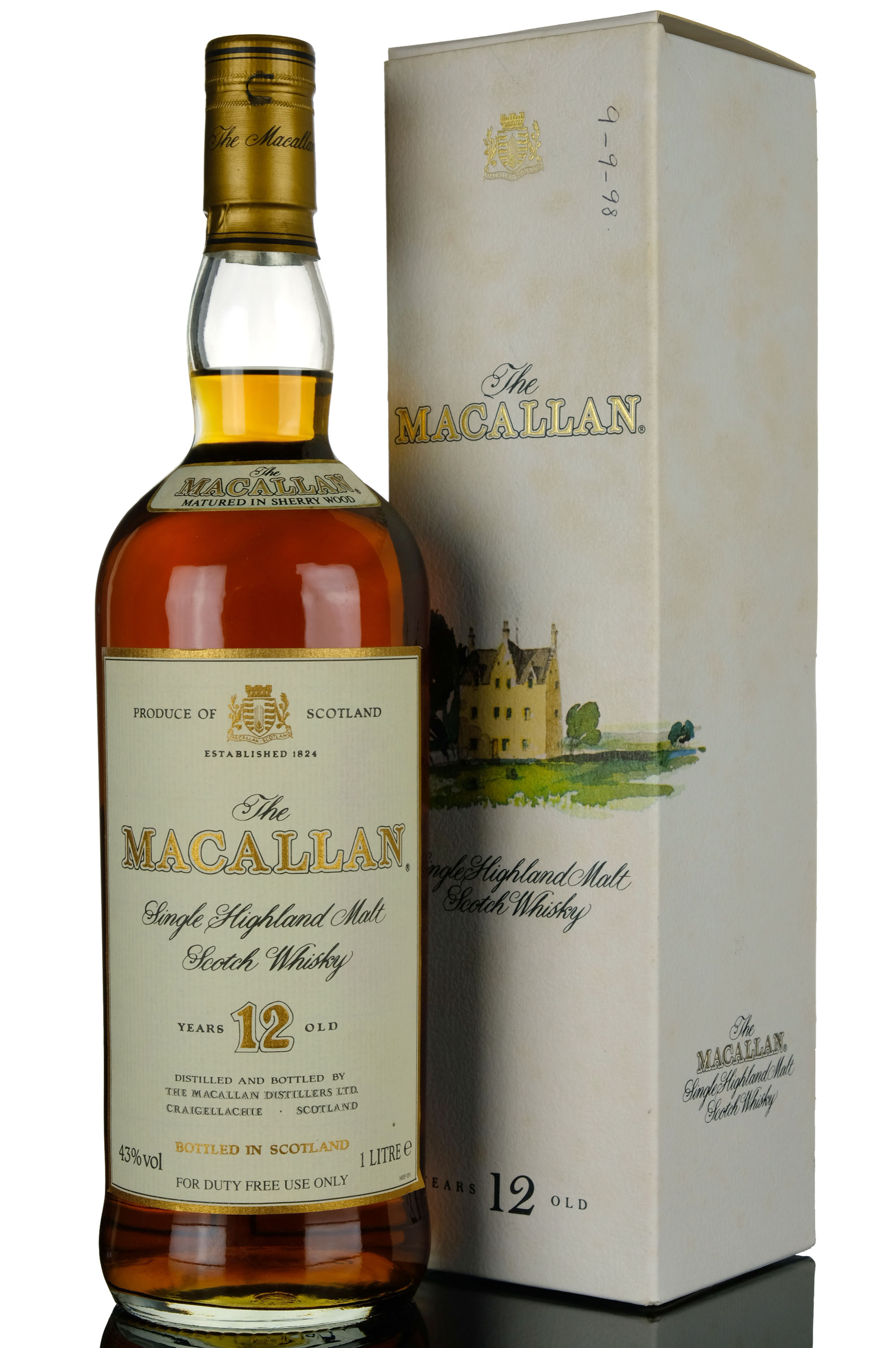Macallan 12 Year Old - Sherry Cask - 1990s - 1 Litre