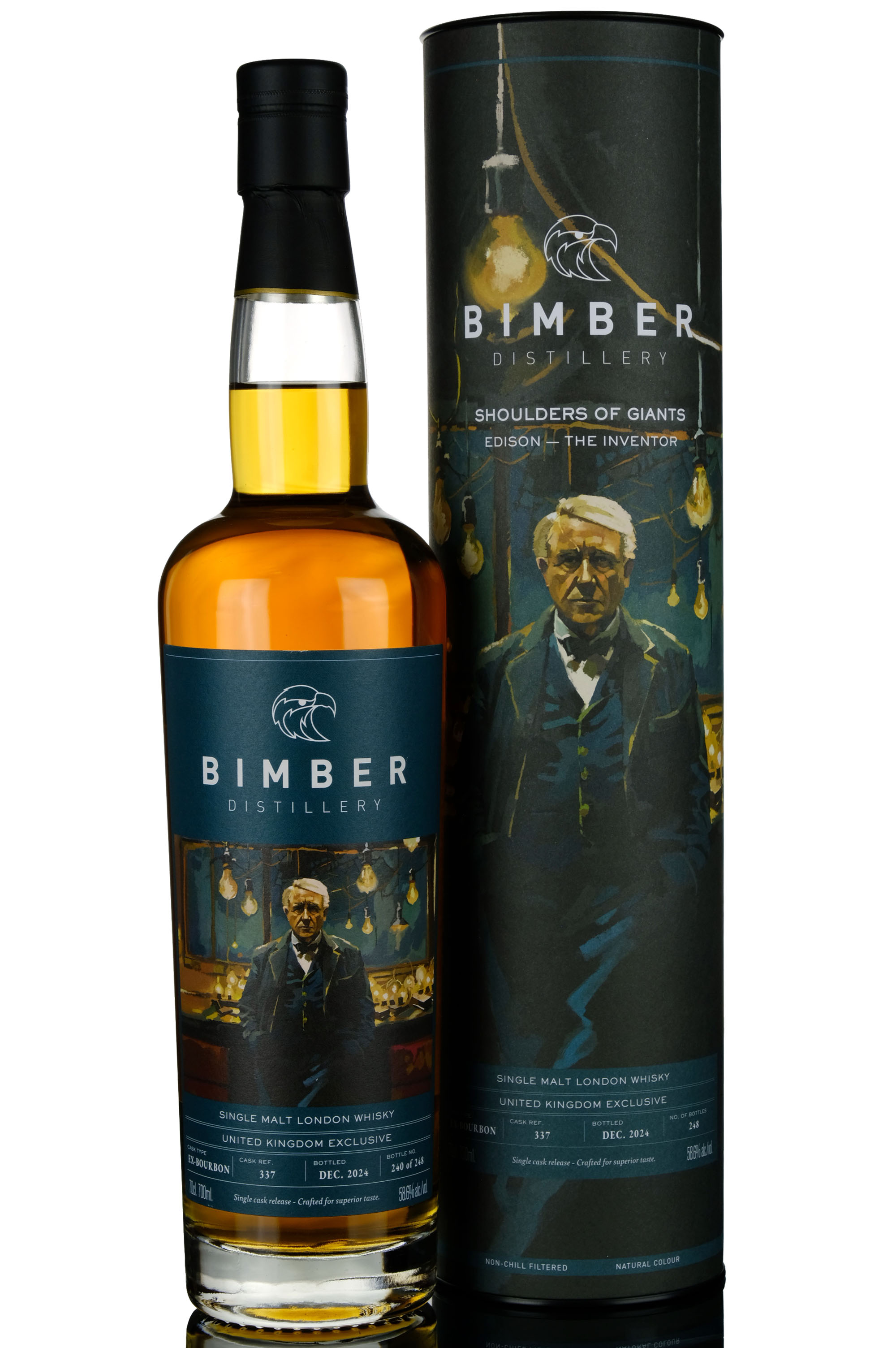 Bimber Shoulders Of Giants Edison The Inventor 2024 Release Single Cask 337