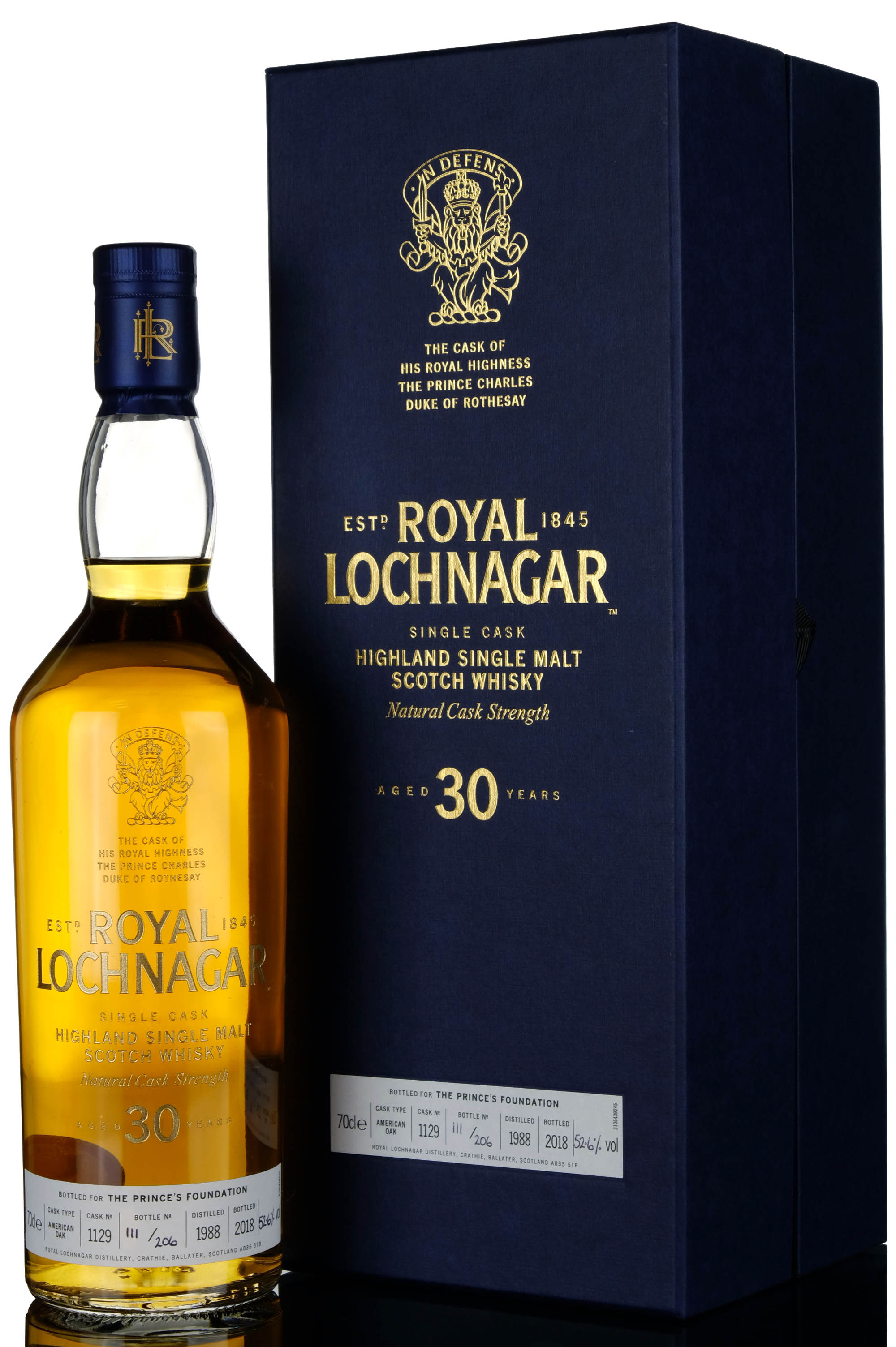 Royal Lochnagar 19882018 30 Single Cask 1129 The Princes Foundation